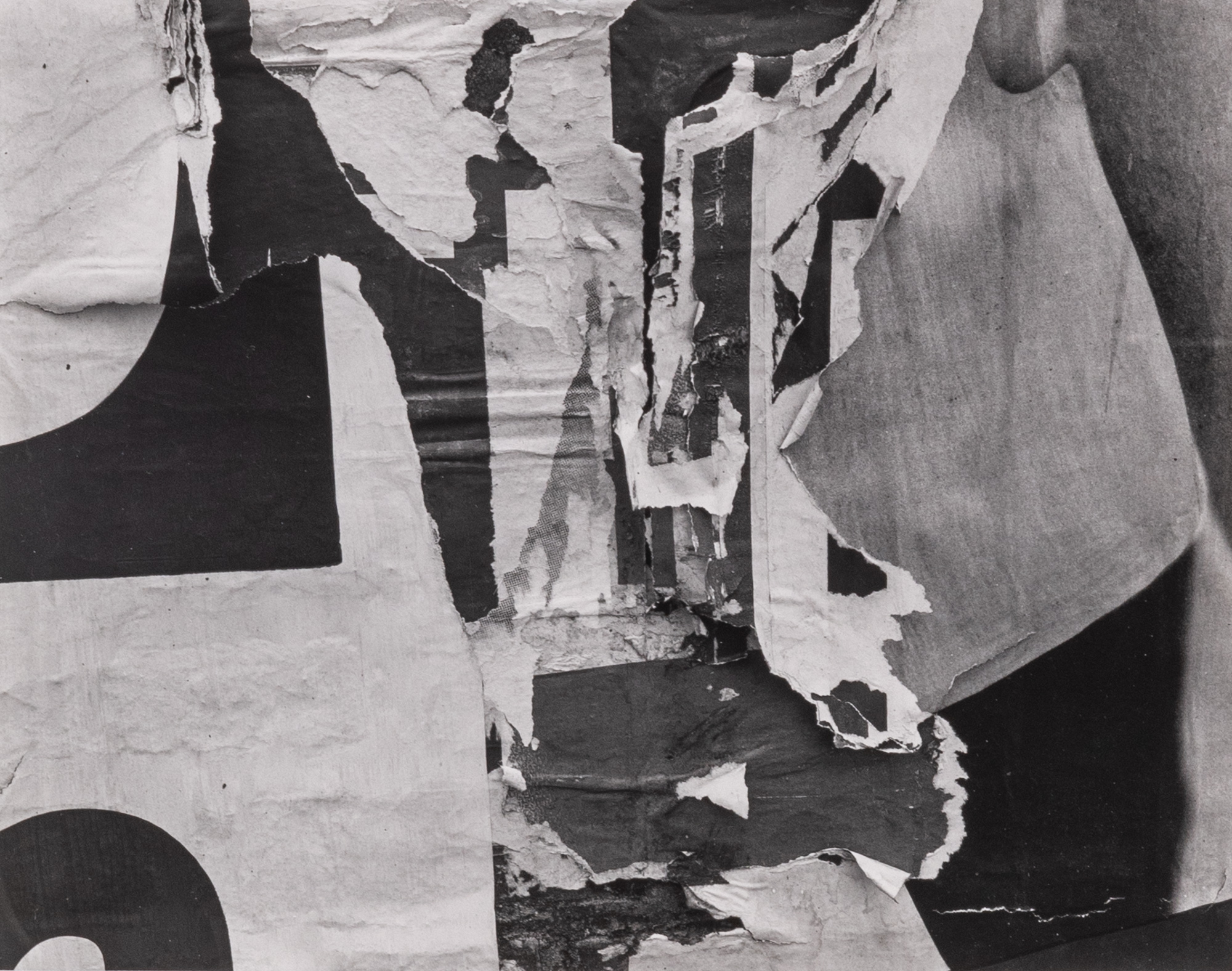 Lot image - CALLAHAN, HARRY (1912-1999)  [Torn Sign, Detroit],