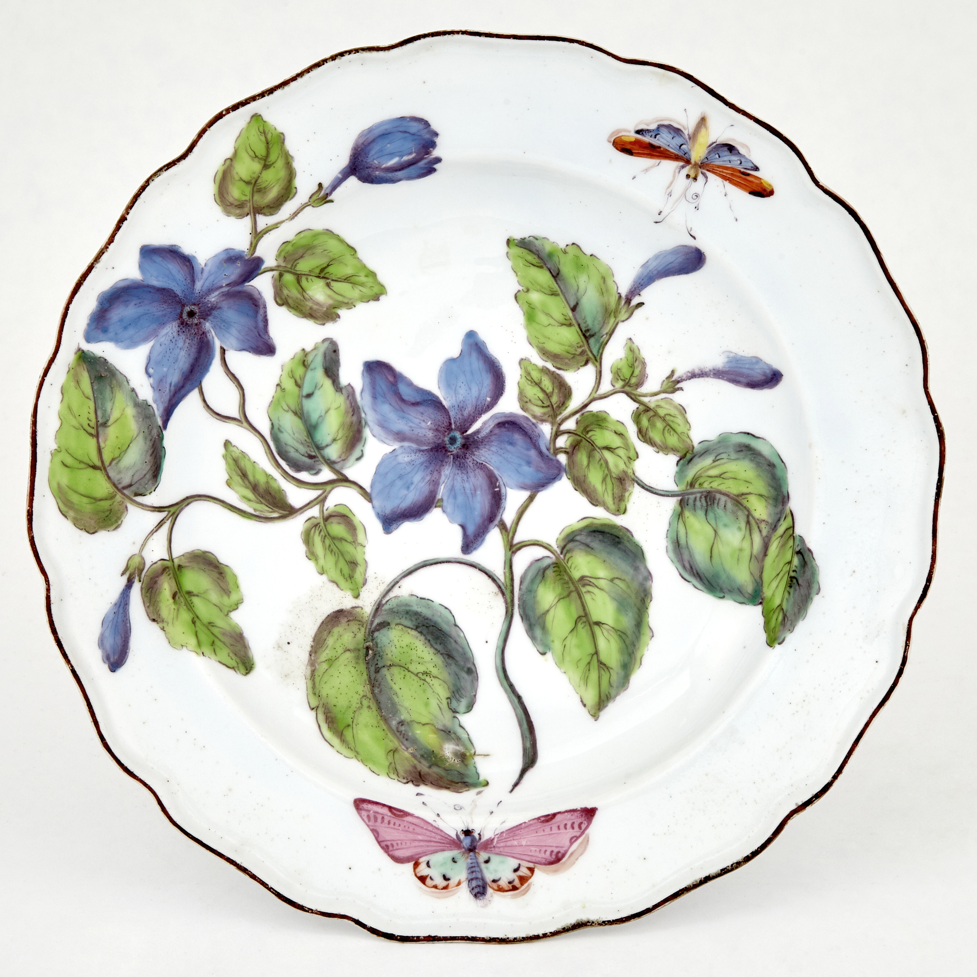 Lot image - Chelsea Porcelain Hans Sloane Botanical Plate