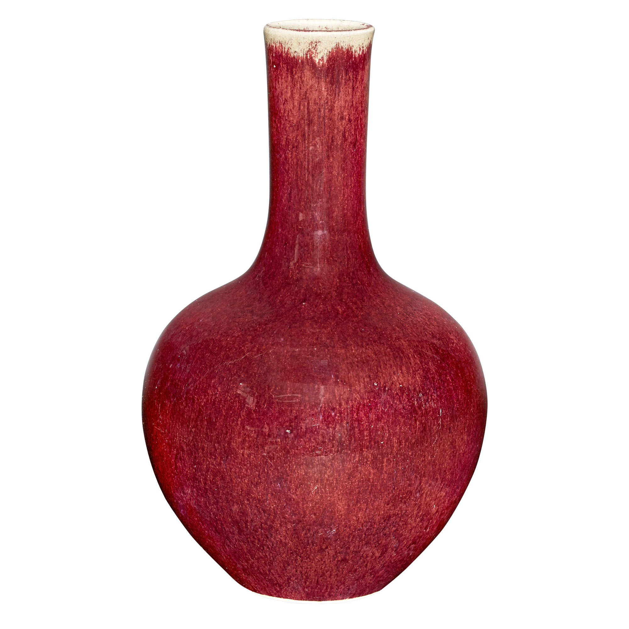 Lot image - Chinese Sang De Boeuf Glazed Porcelain Vase