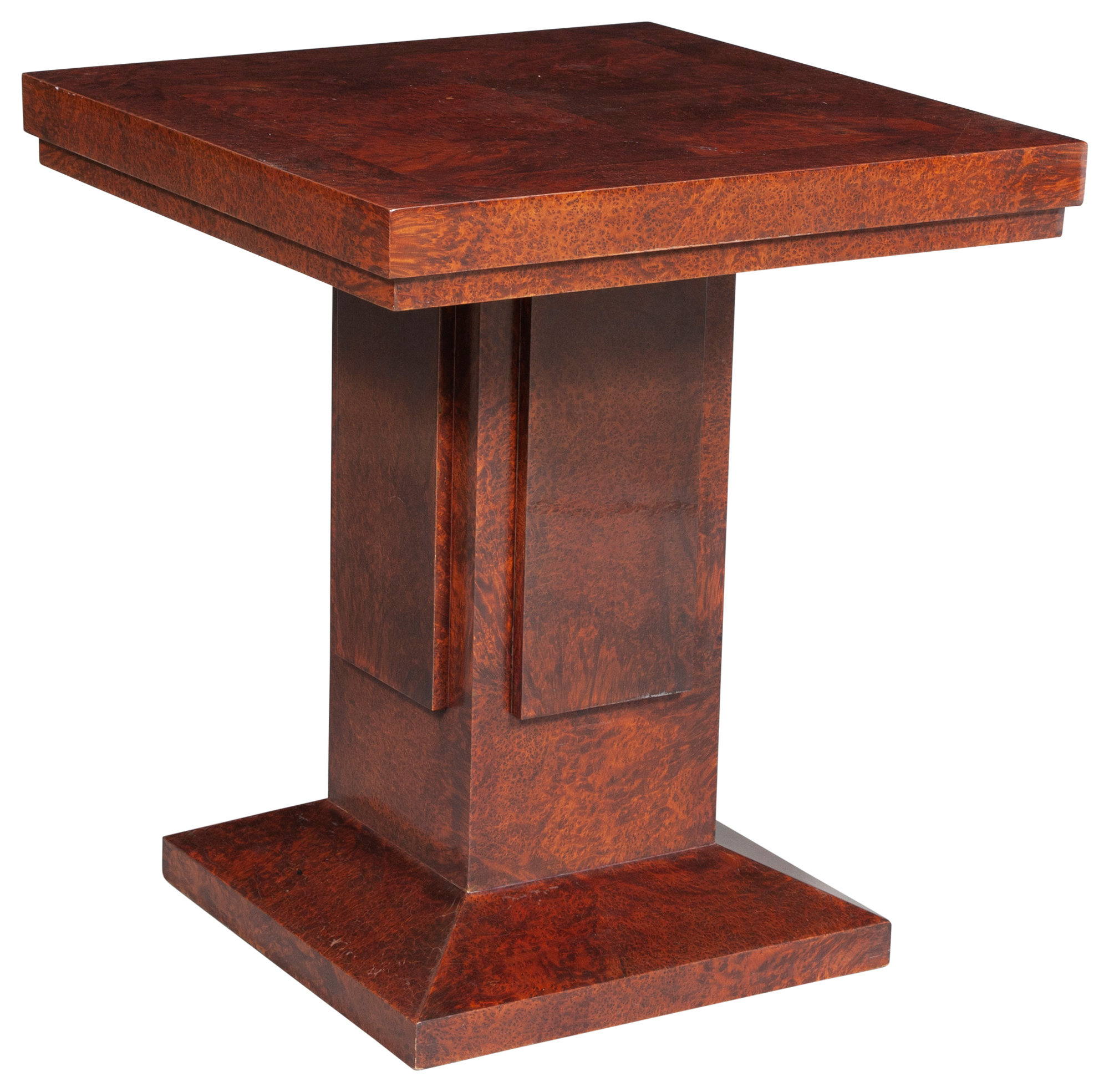 Lot image - Art Deco Style Burlwood Center Table