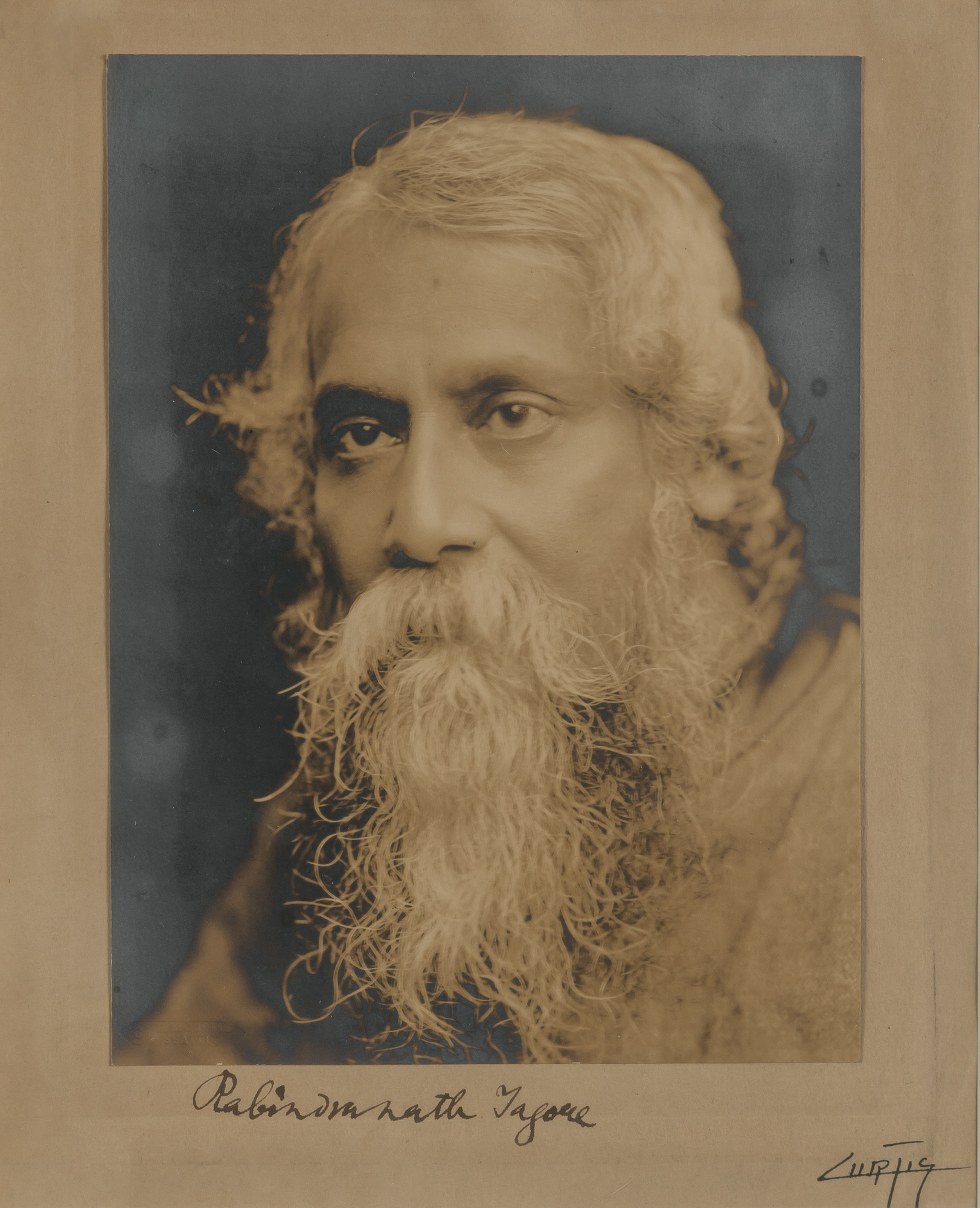 Lot image - CURTIS, EDWARD SHERRIFF (1865-1952)  [Rabindranath Tagore],