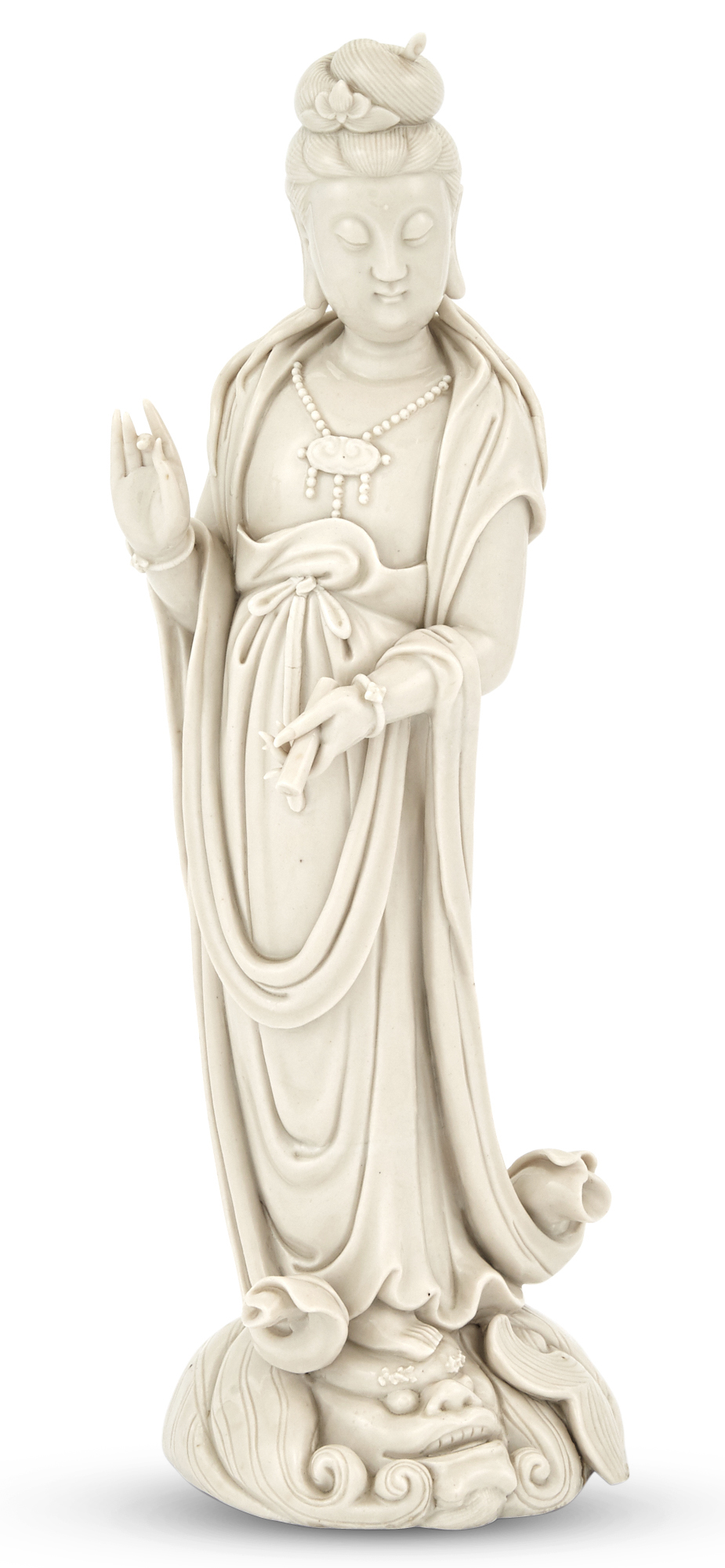 Lot image - A Fine Chinese Dehua Figure of Guanyin