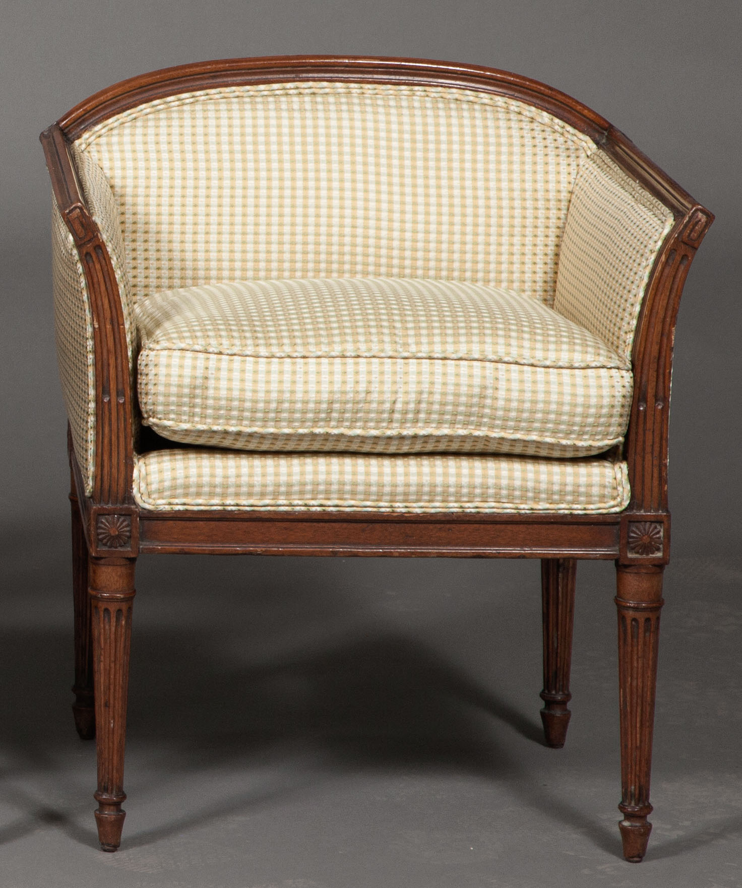 Lot image - Louis XVI Mahogany Diminutive Bergère