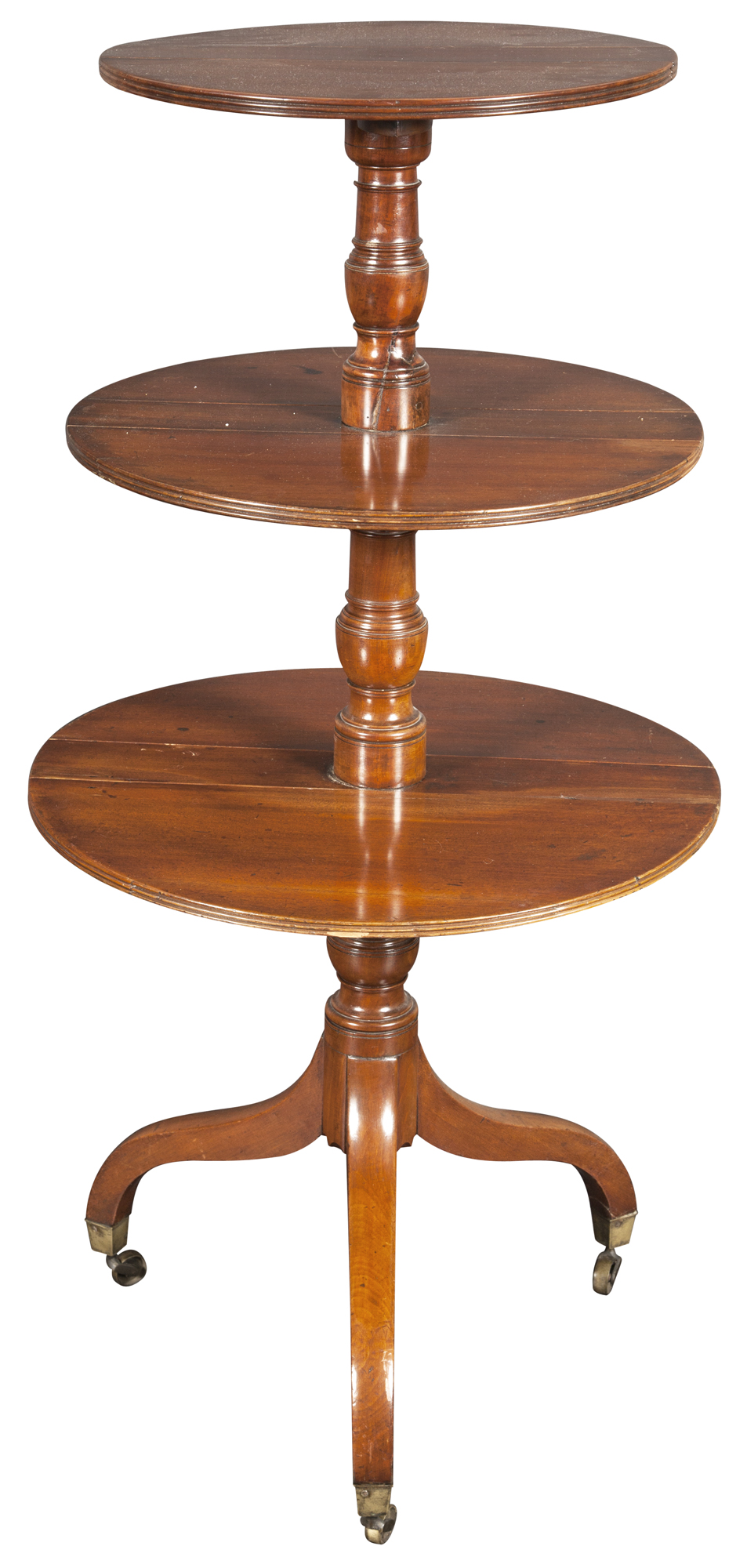 Lot image - George III Mahogany Three-Tier Dumbwaiter