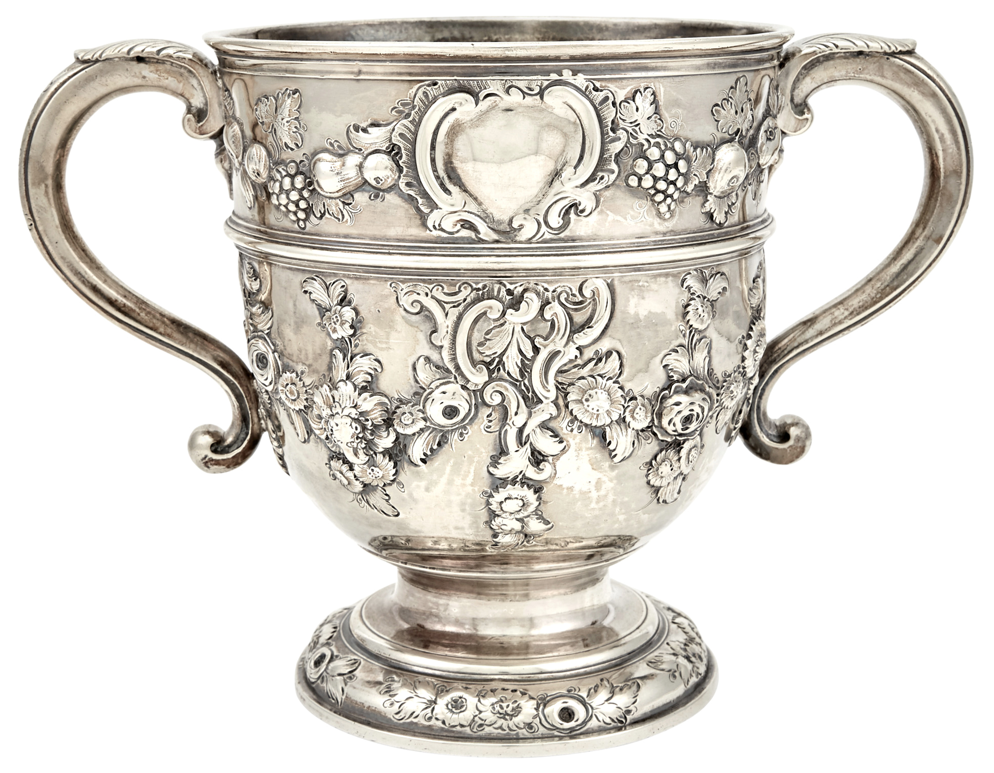 Lot image - George I Sterling Silver Two Handled Cup