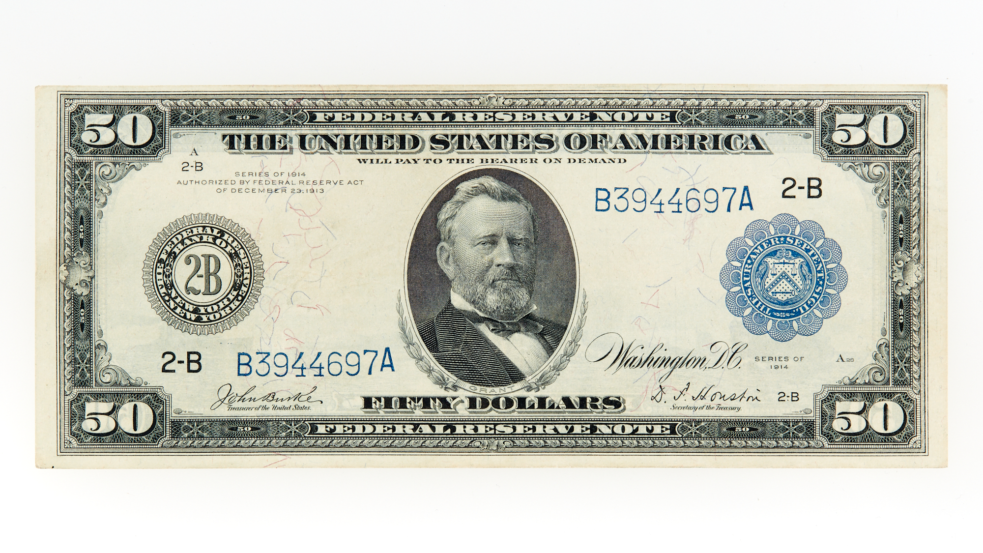 Lot image - United States 1914 FRN $50 New York Note Fr. 1030