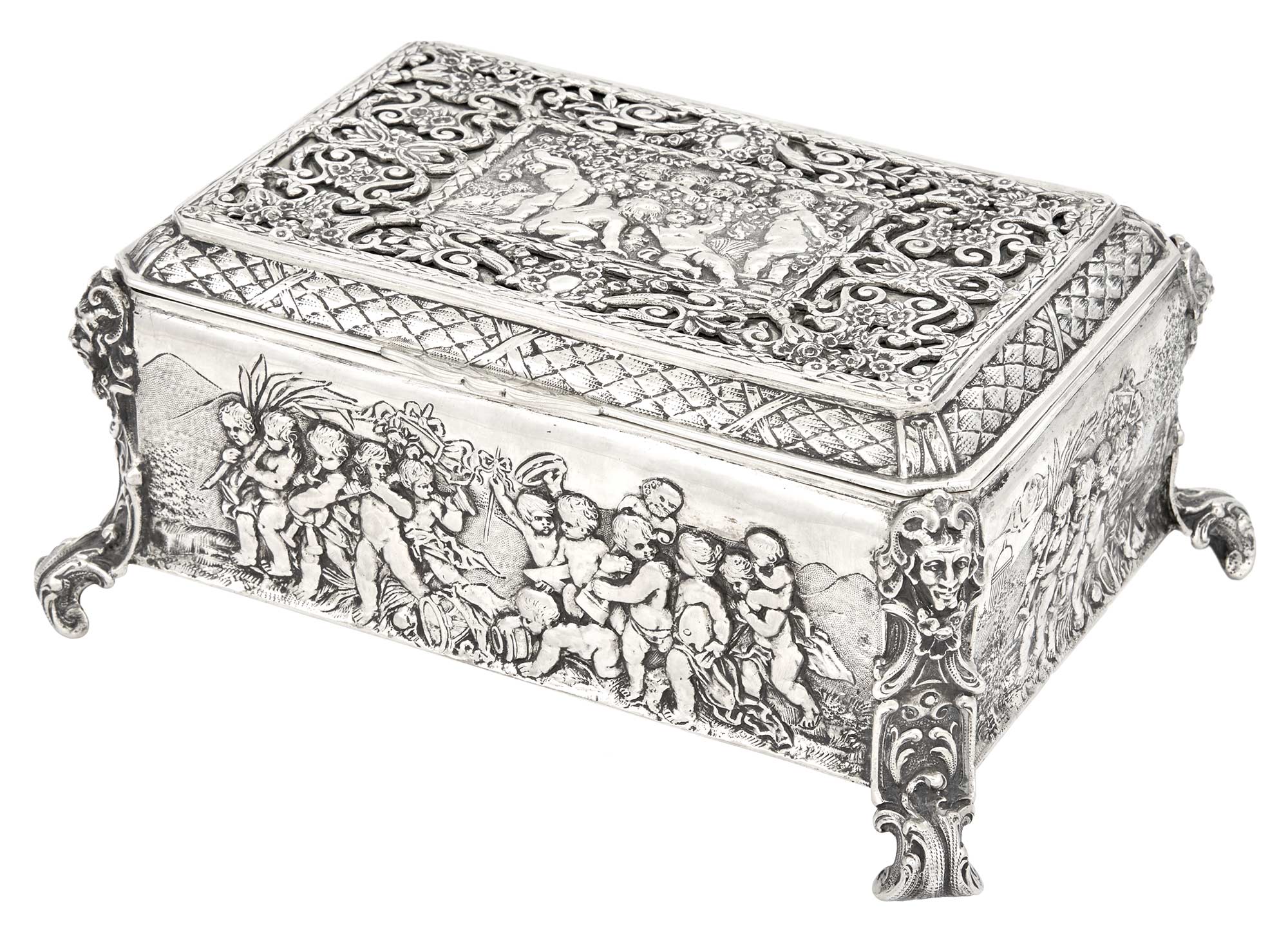 Lot image - German Silver Table Box