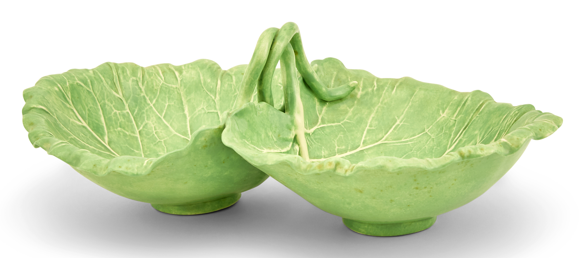 Lot image - Dodie Thayer Lettuce Ware Dual Compartment Bowl