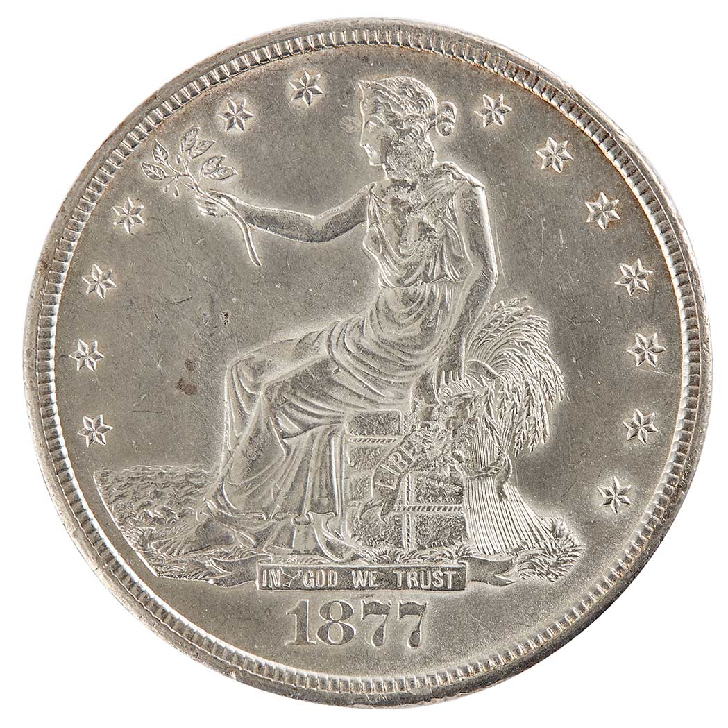 Lot image - United States 1877 Trade Dollar Carson City Mint