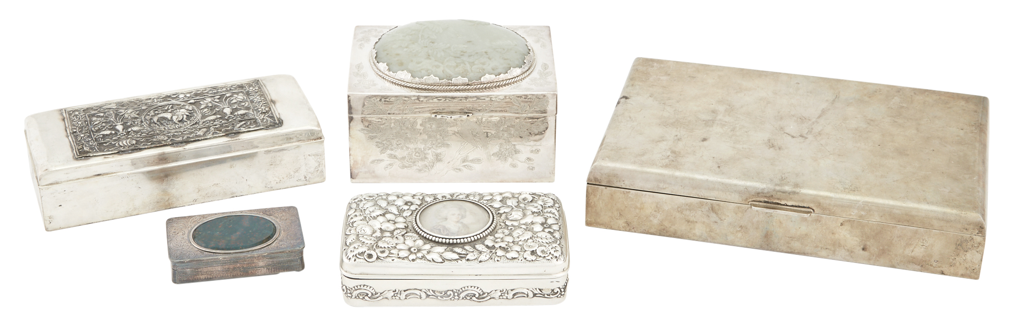 Lot image - Group of Silver Boxes