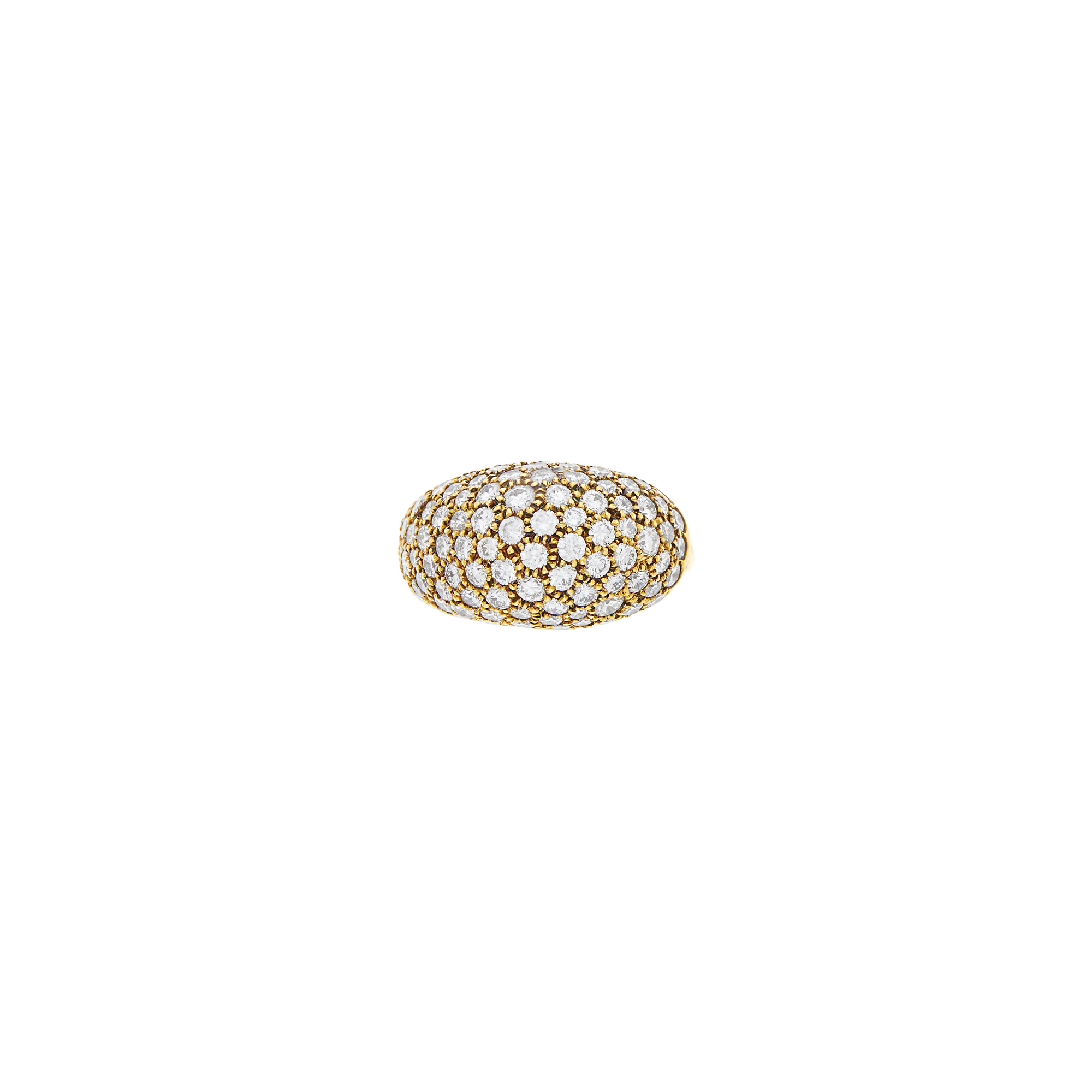 Lot image - Tiffany & Co., Elsa Peretti Gold and Diamond Dome Ring