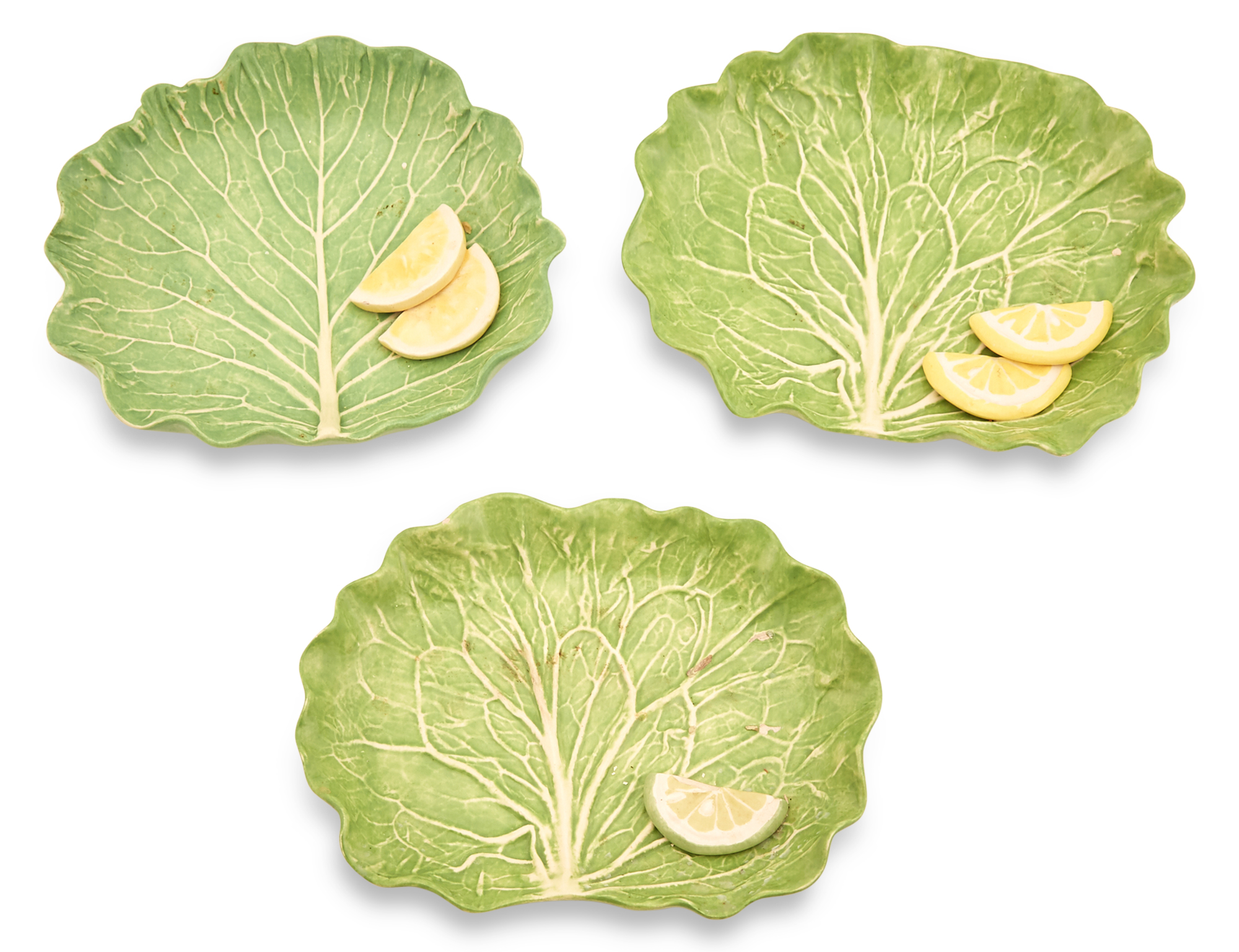 Lot image - Three Dodie Thayer Lemon Plates