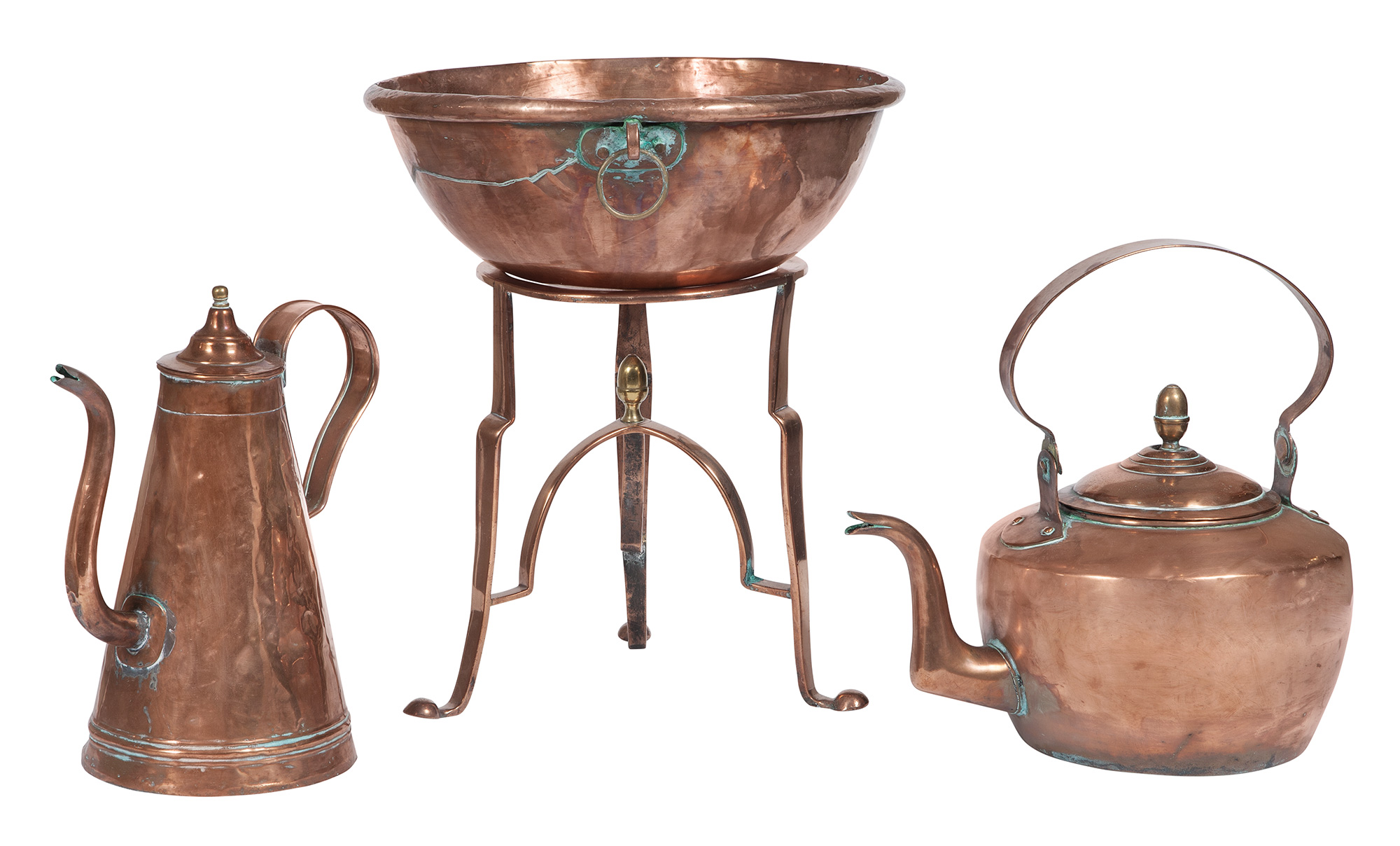 Lot image - Group of Copper Cooking Articles