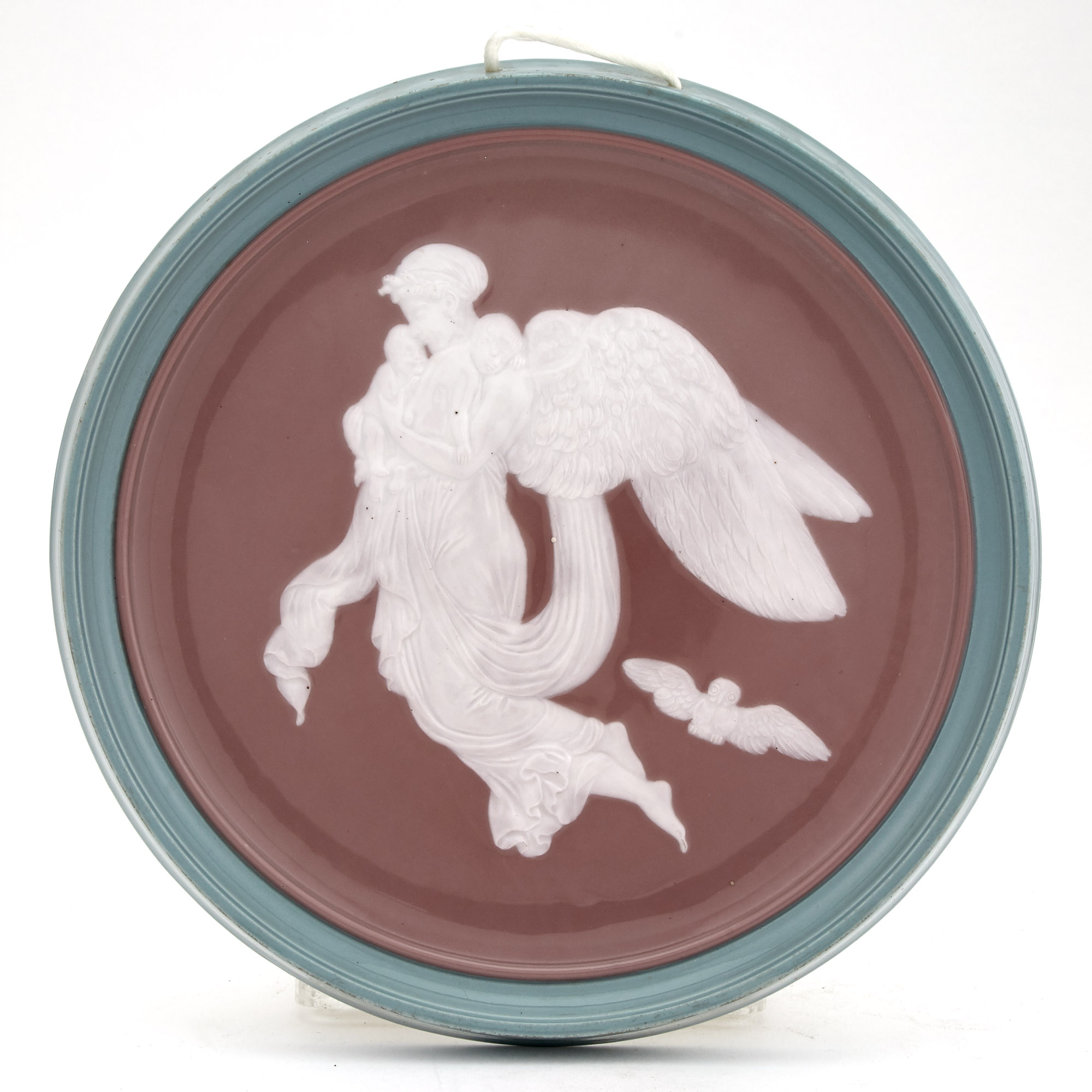 Lot image - French Pâte-Sur-Pâte Porcelain Allegorical Plaque