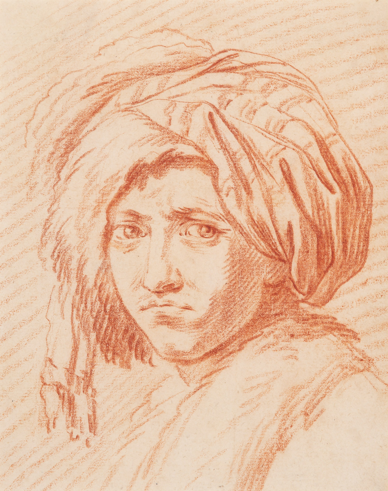 Lot image - Attributed to Jean Baptiste Le Prince  A Man in a Turban