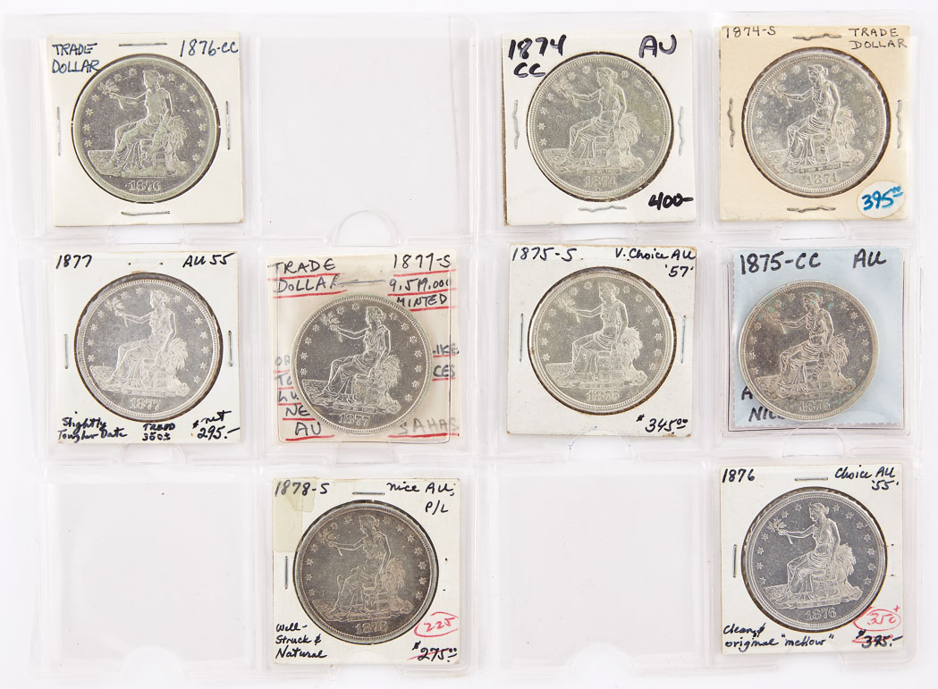 Lot image - United States Trade Dollar Group