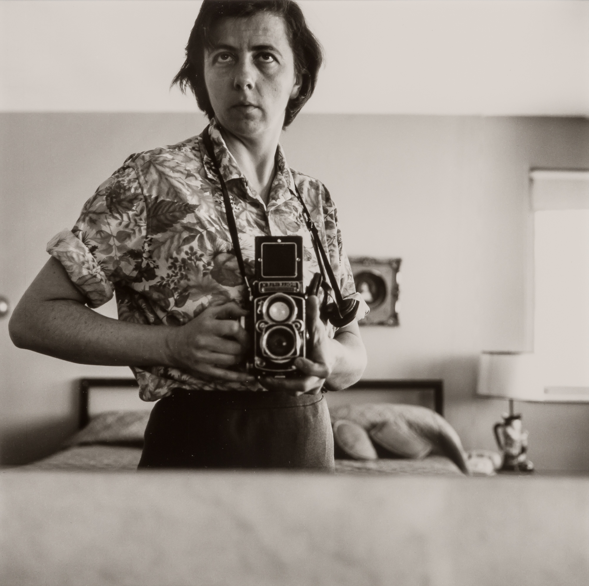 Lot image - MAIER, VIVIAN (1926-2009)  Highland Park IL (Self-portrait, Bedroom Mirror,