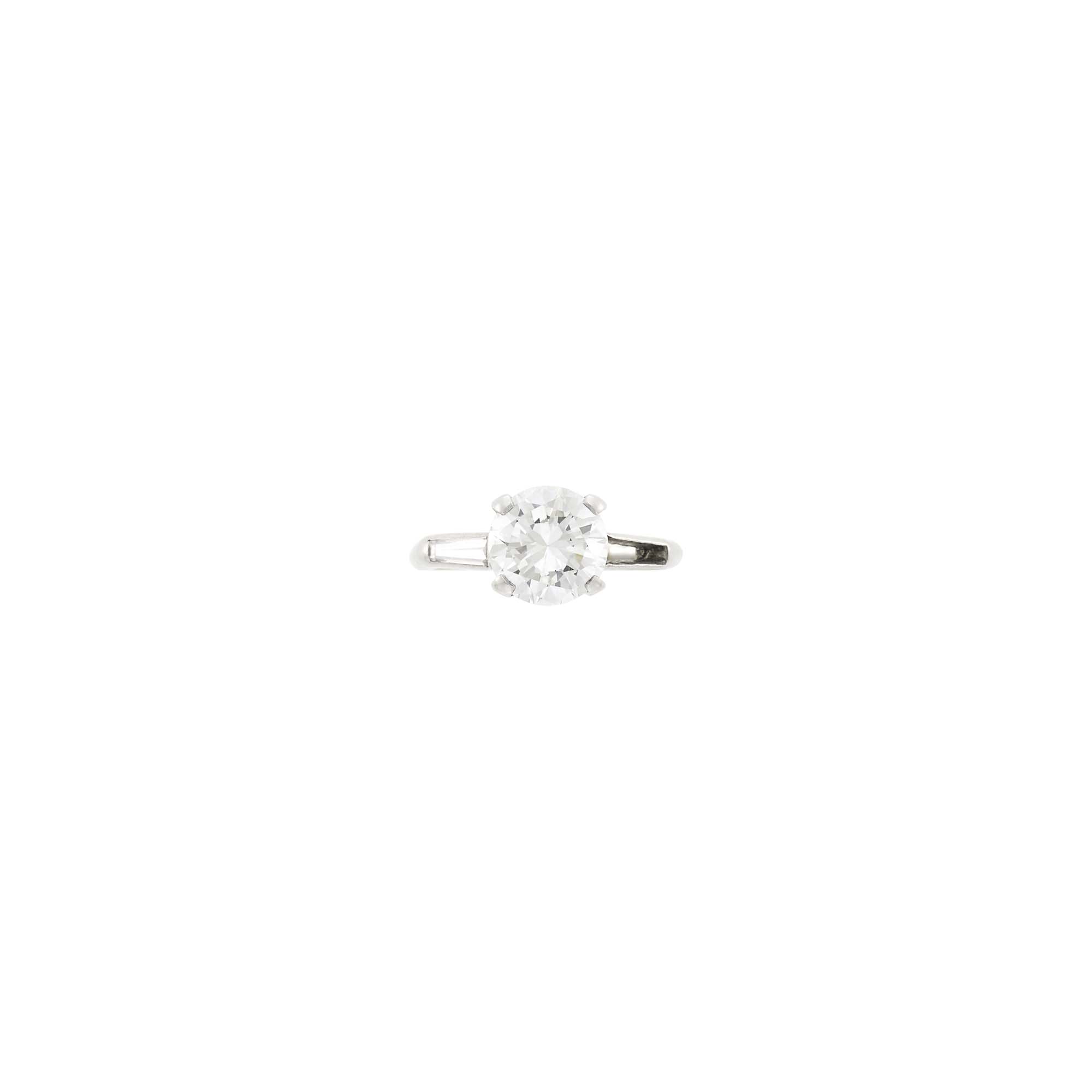 Lot image - White Gold and Diamond Ring