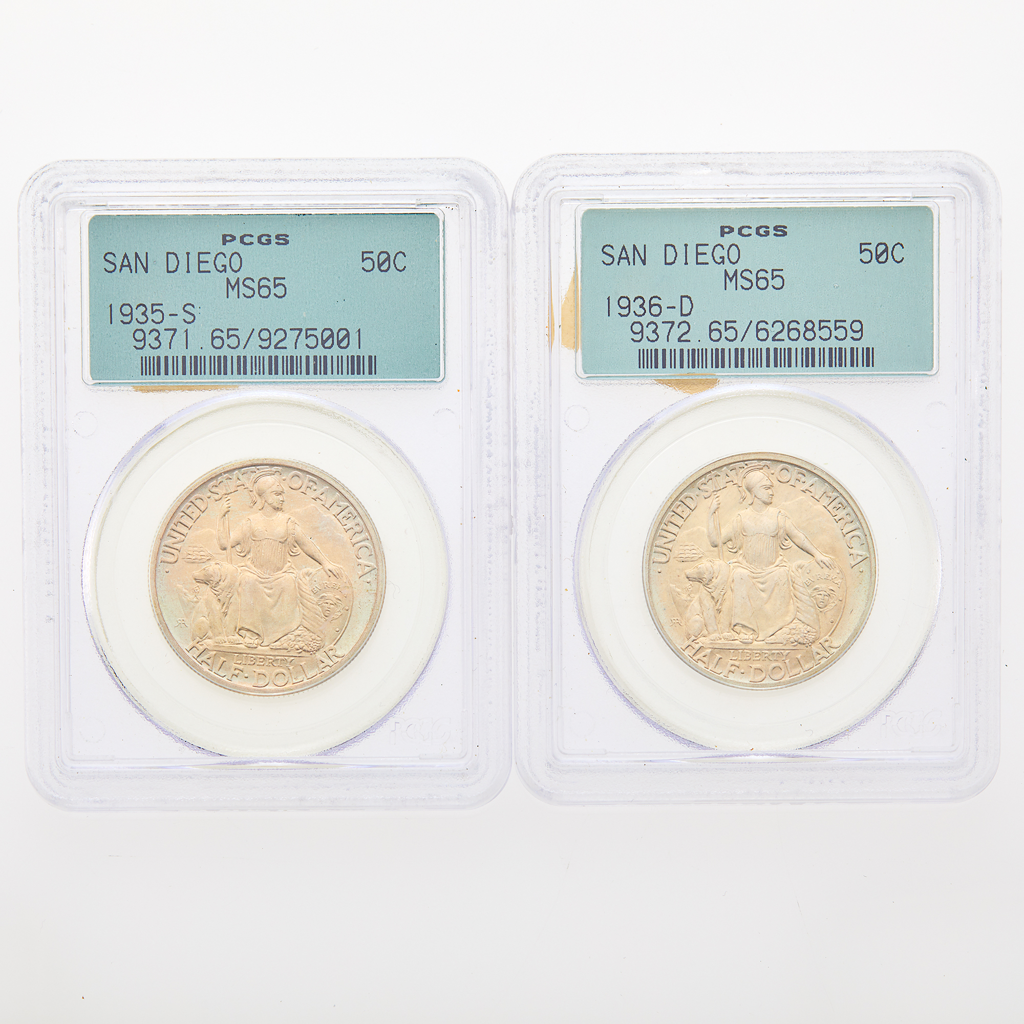 Lot image - United States San Diego Commemorative Half Dollars