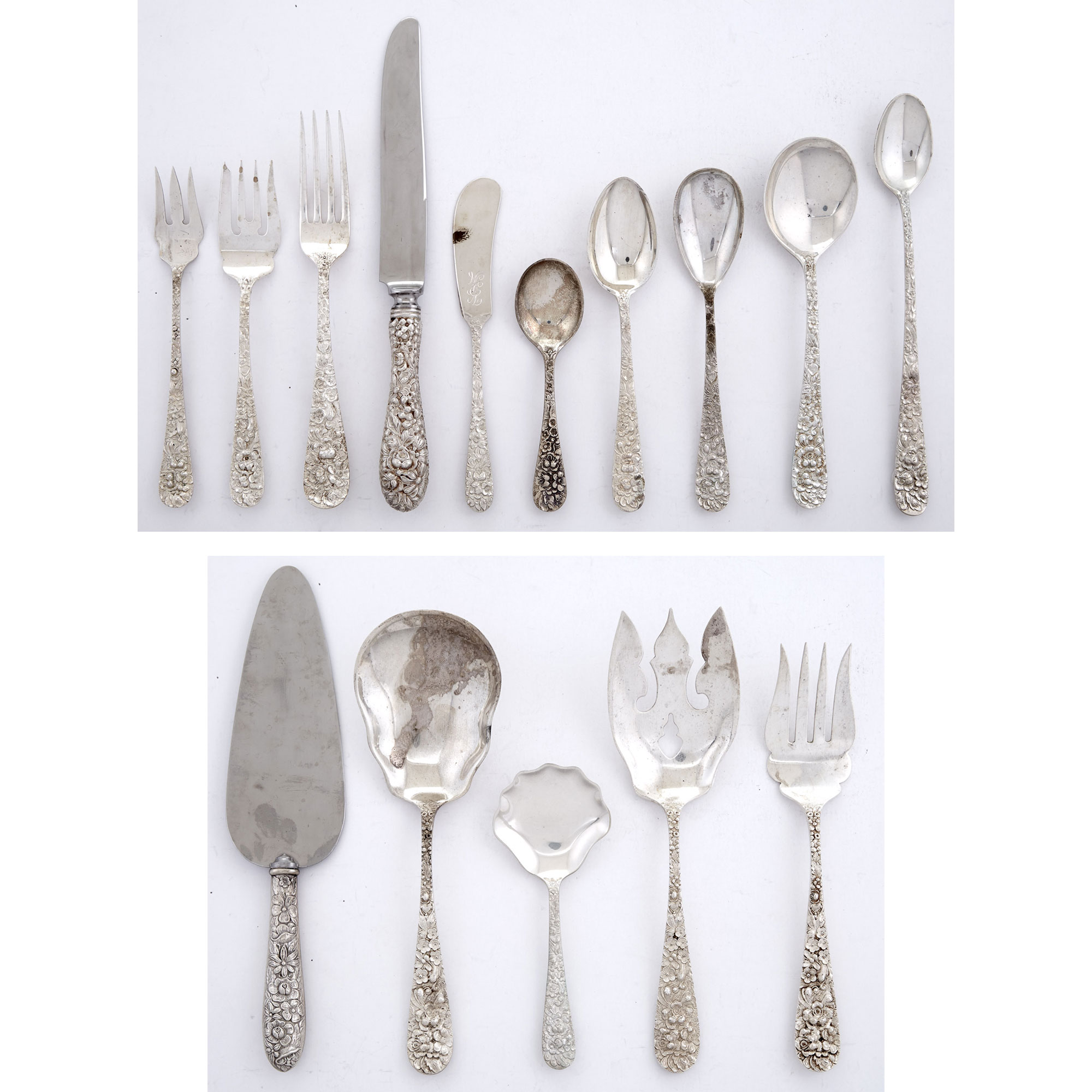 Lot image - Stieff Sterling Silver Repousse