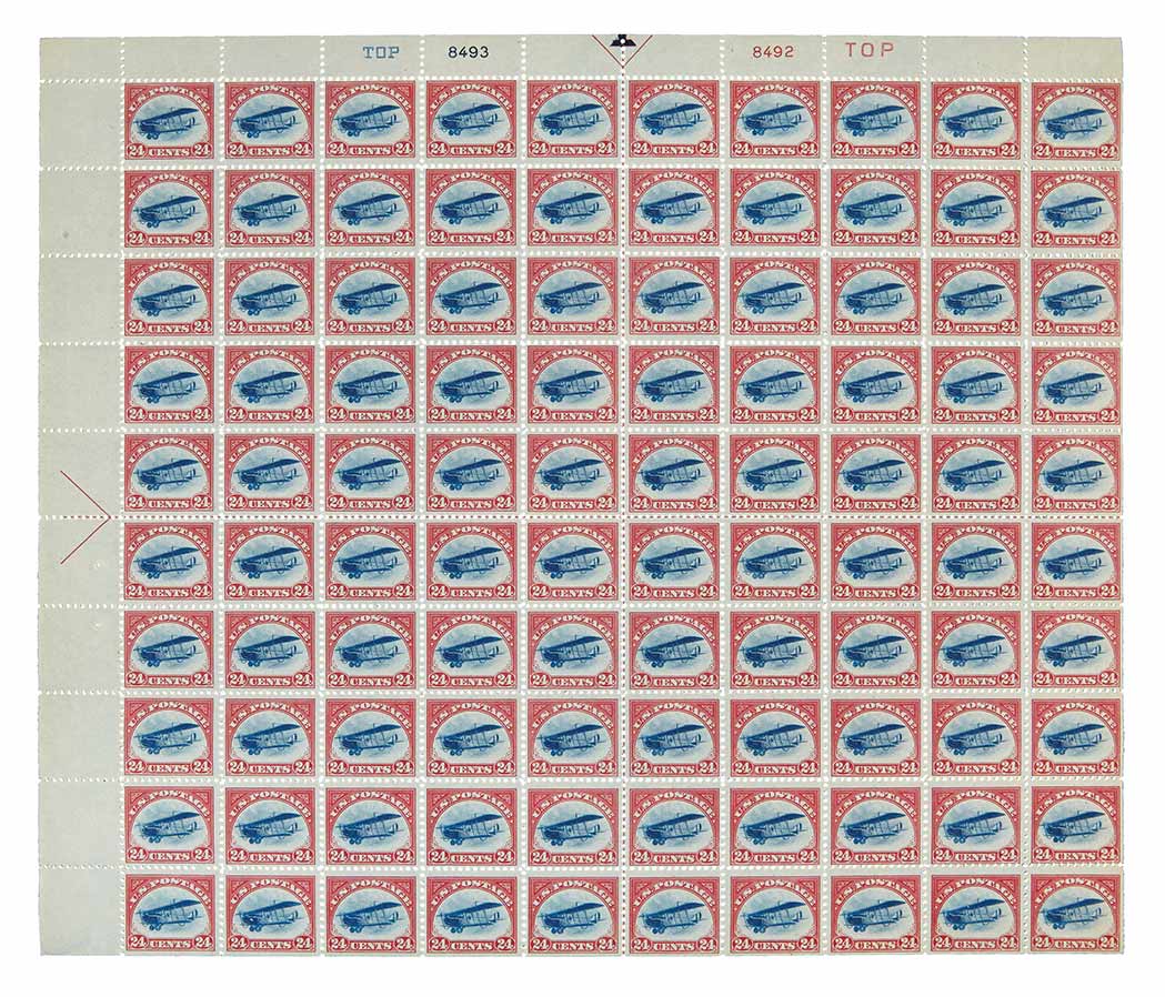 Lot image - United States 1918 24 Cents Air Post Issue Scott C3