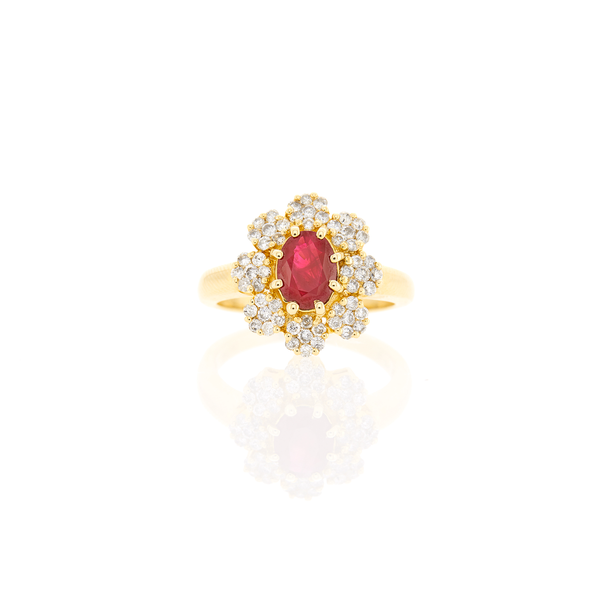 Lot image - Effy Gold, Ruby and Diamond Ring