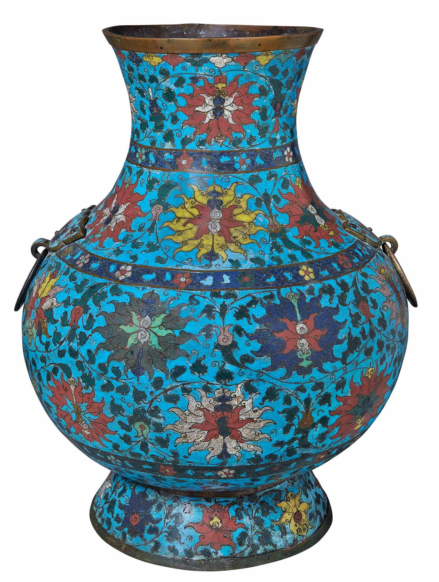 Lot image - Chinese Cloisonne Vase