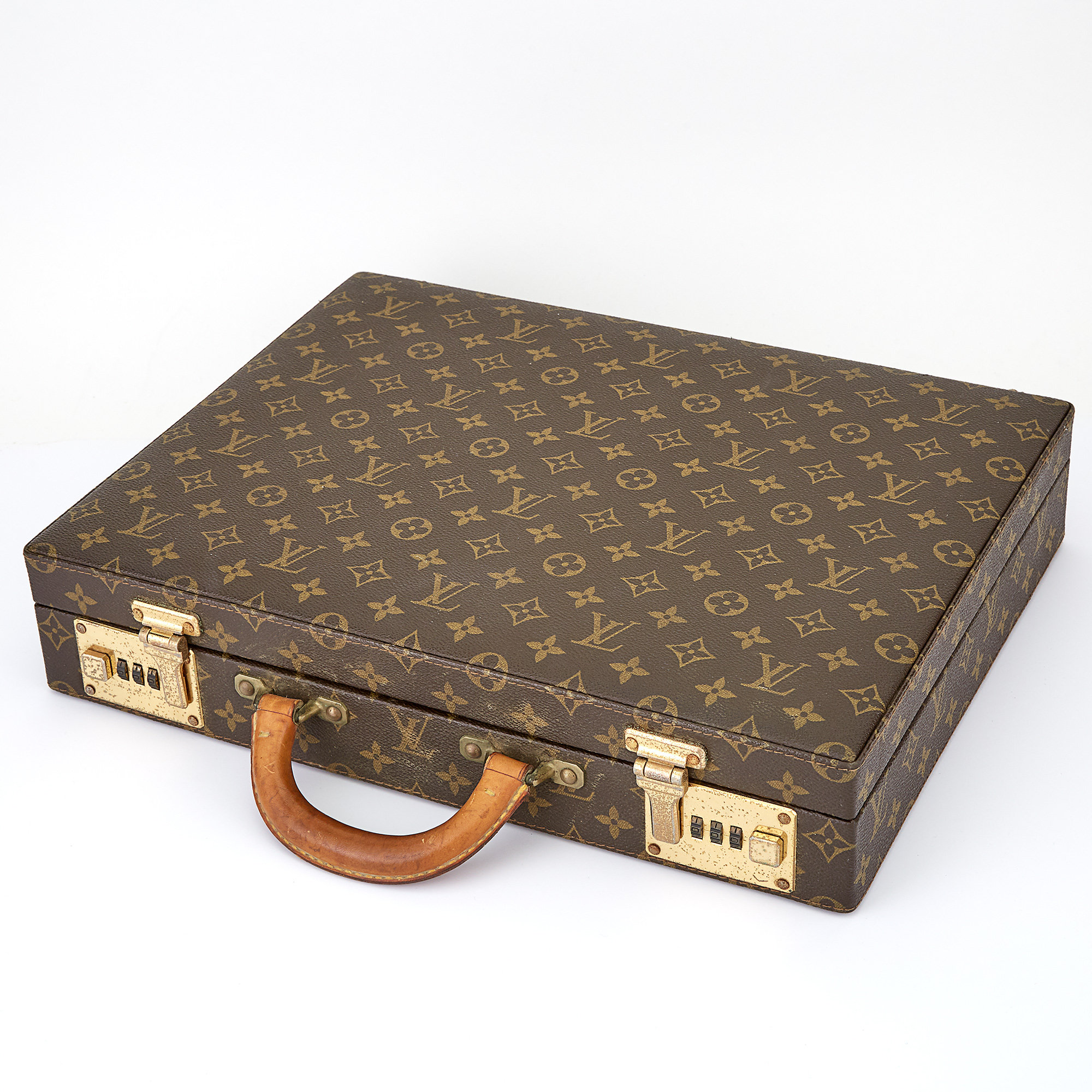 Lot image - Louis Vuitton Classic Monogram Canvas Hardsided President Briefcase