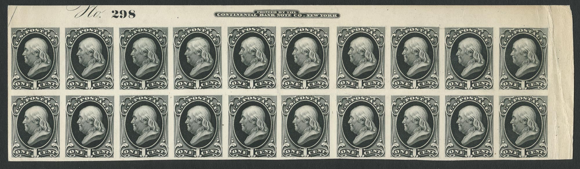 Lot image - United States One Cent Bank Note Proof, Sc. Type A44