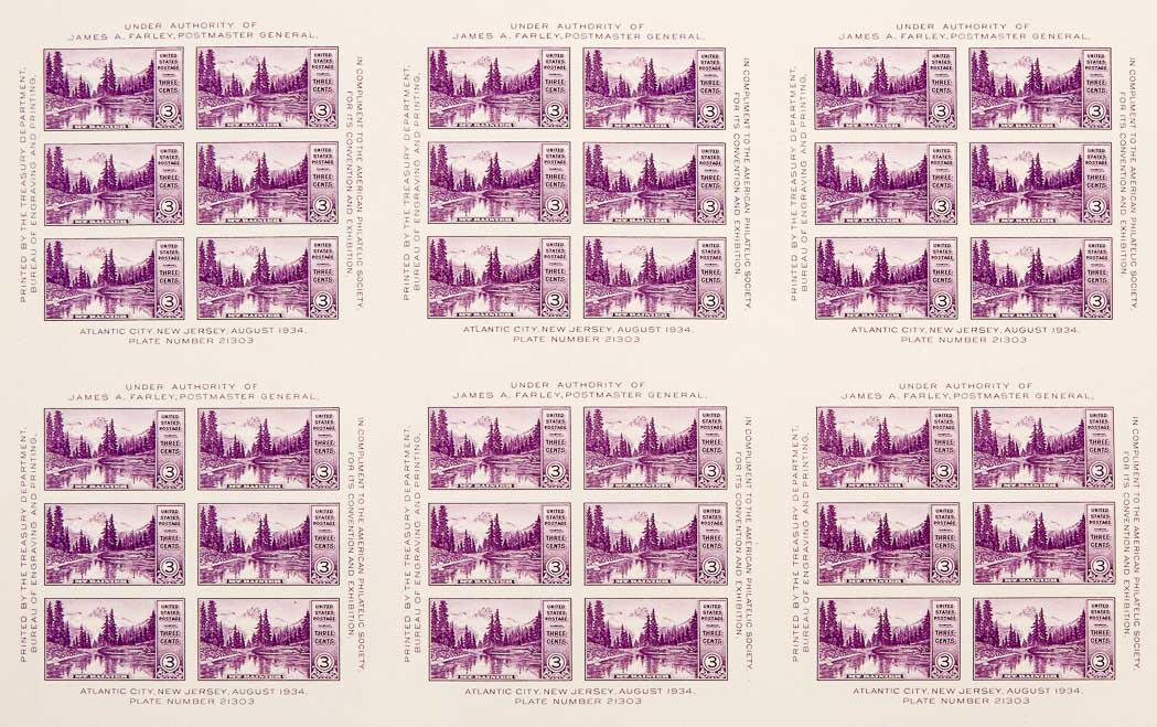 Lot image - United States Oversized Mint Sheets