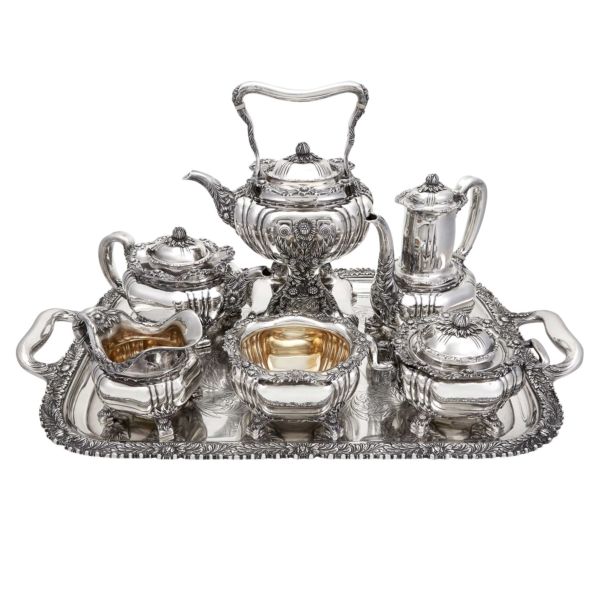 Lot image - Tiffany & Co. Sterling Silver Chrysanthemum