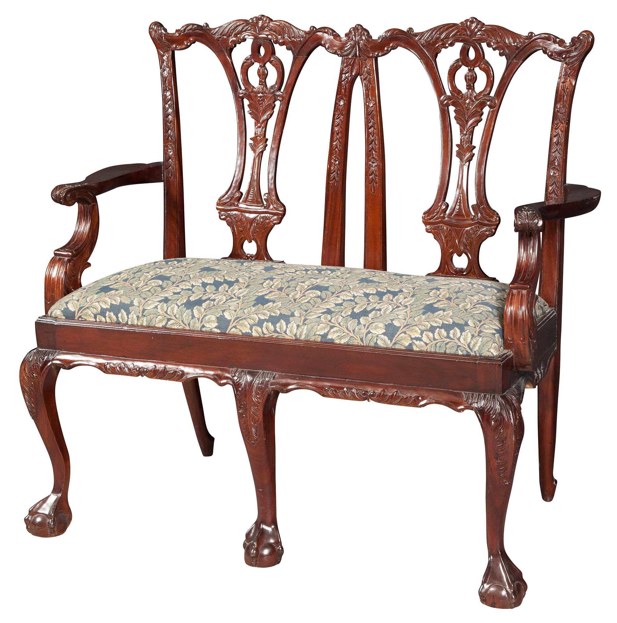 Lot image - George II Style Mahogany Settee