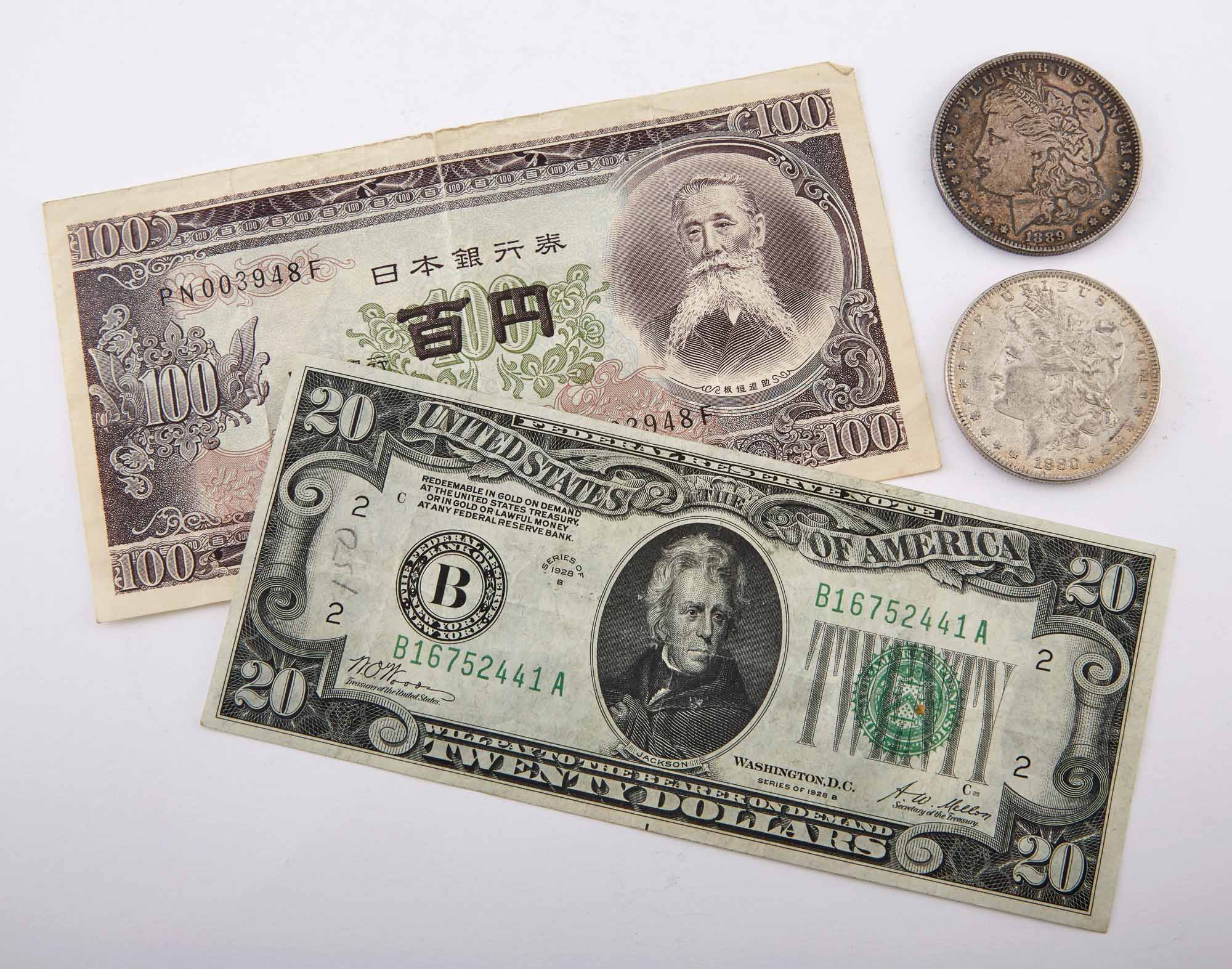 Lot image - United States Coins and World Wide Bank Notes