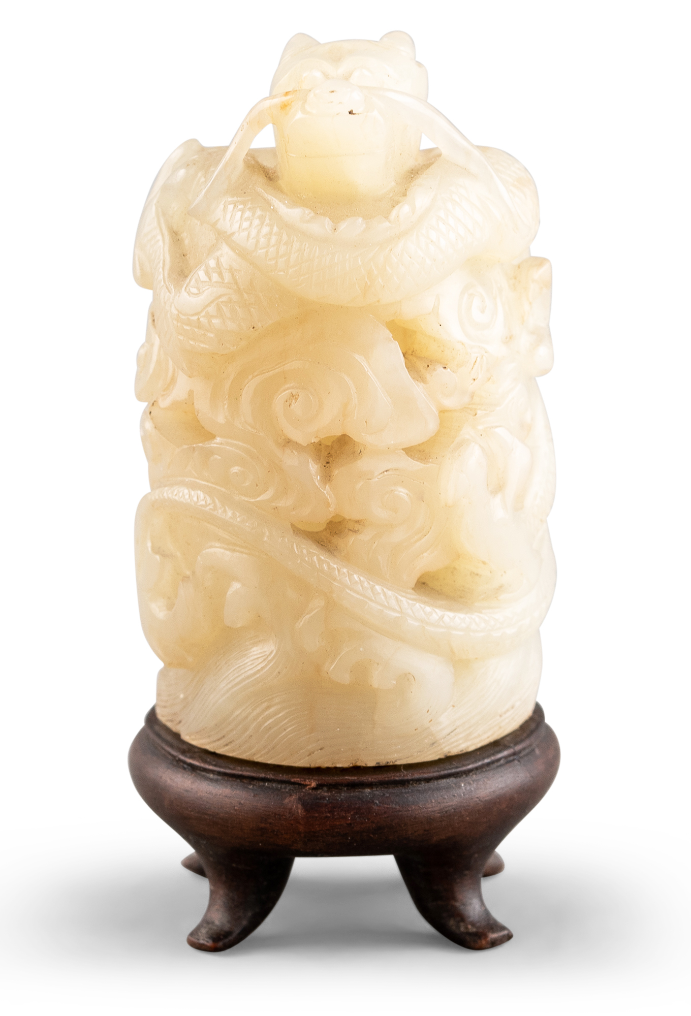 Lot image - A Chinese Celadon Jade Finial