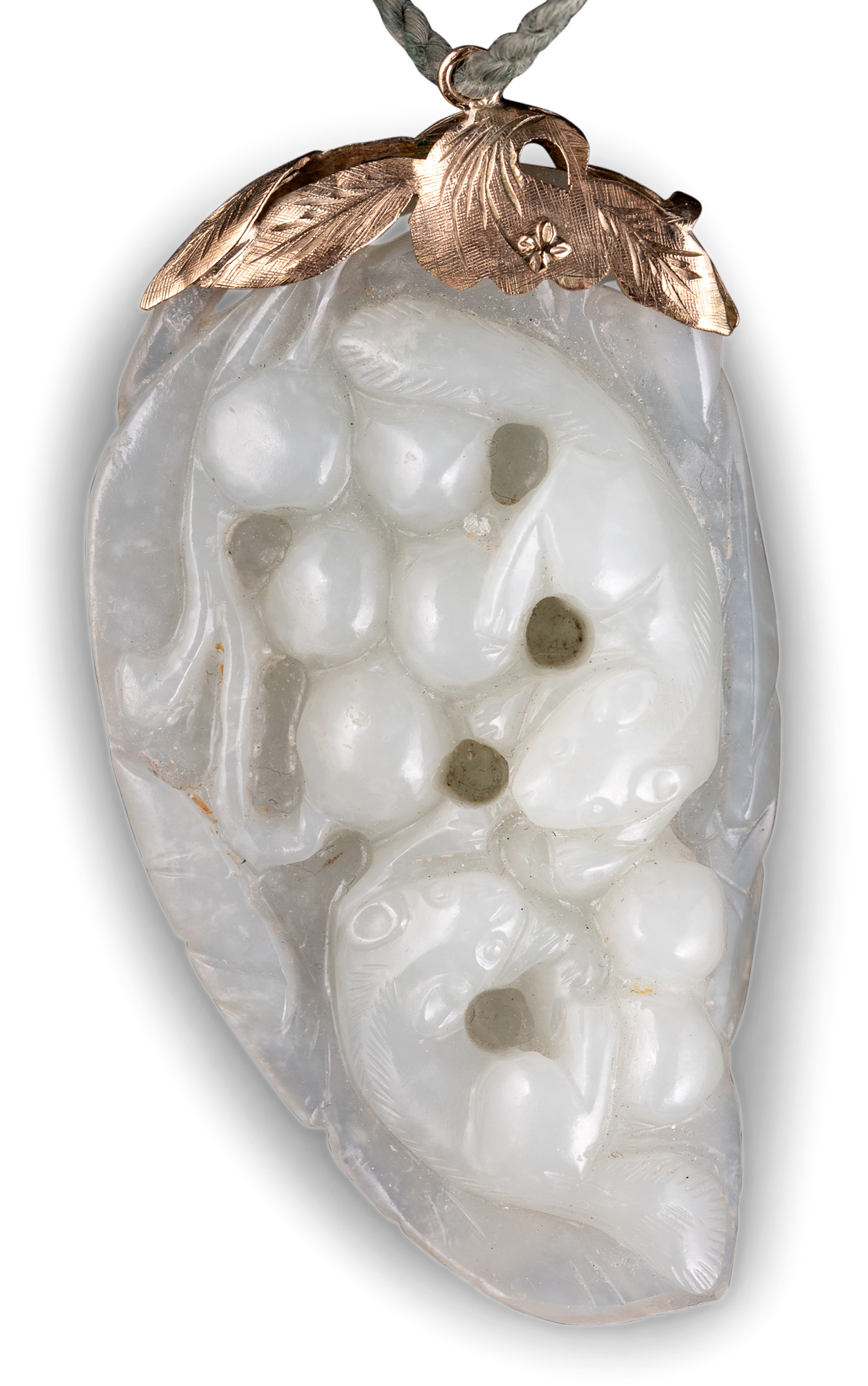 Lot image - A Chinese White Jade Pendant