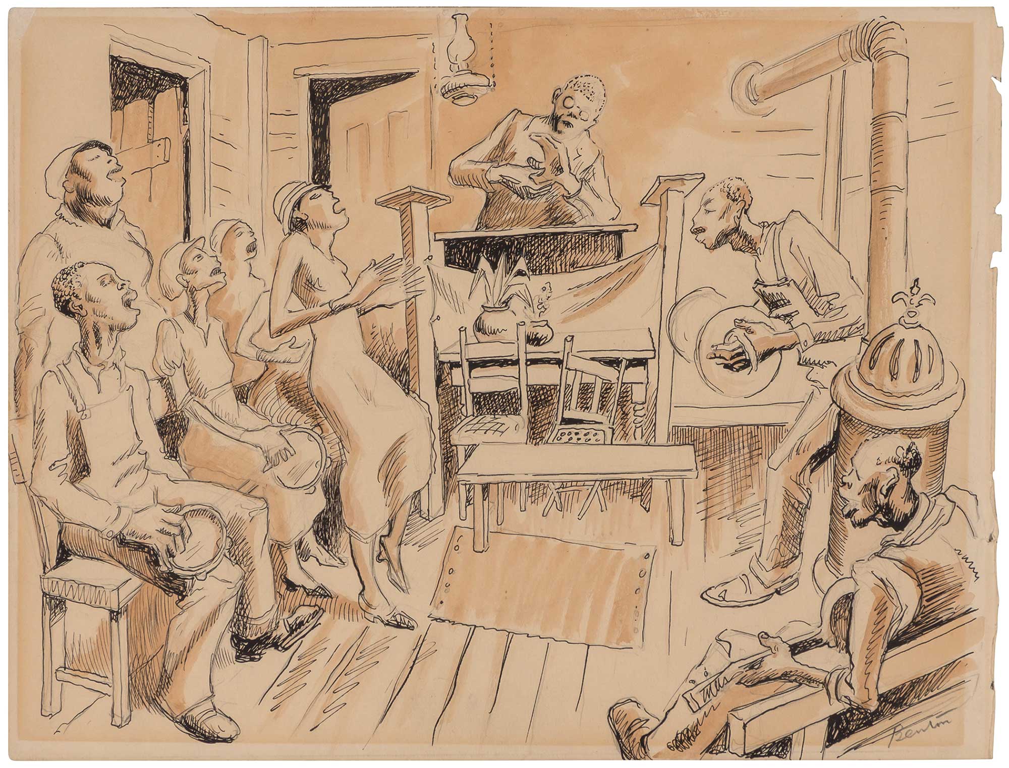 Lot image - Thomas Hart Benton