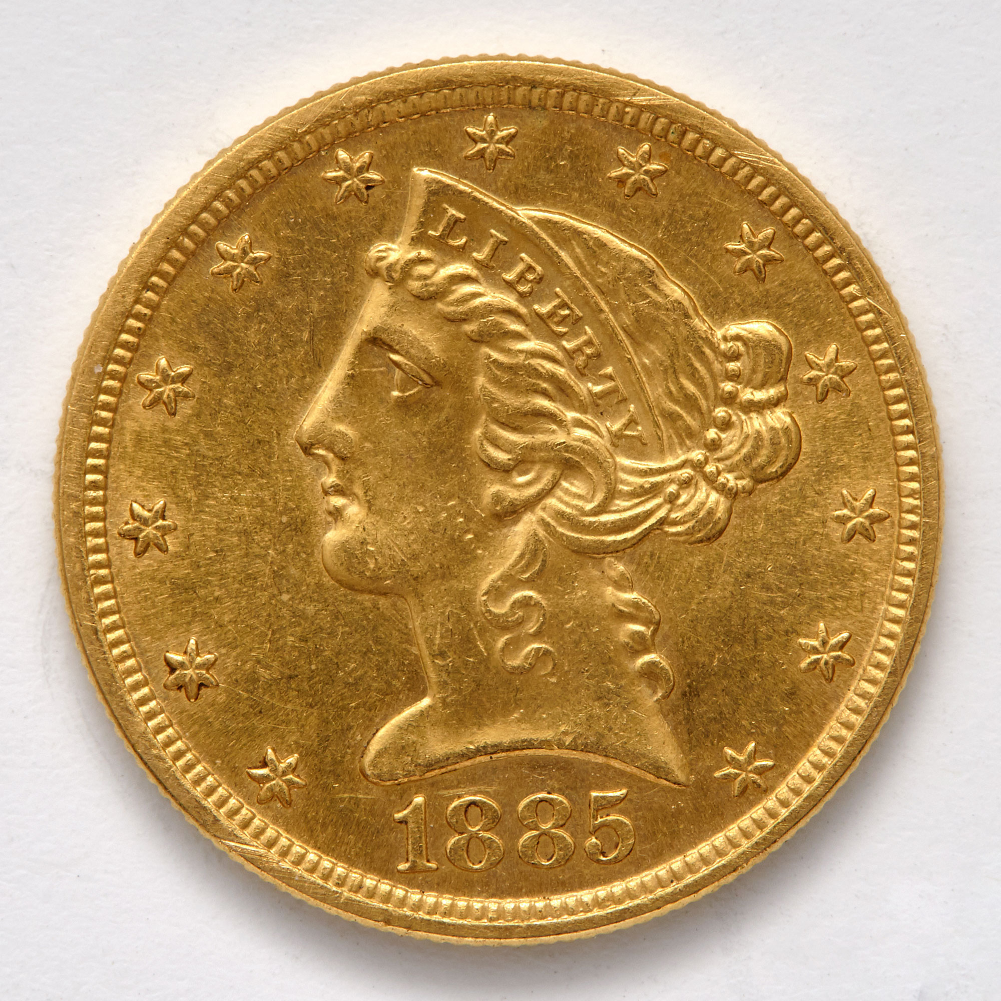 Lot image - United States 1885-S $5 Liberty