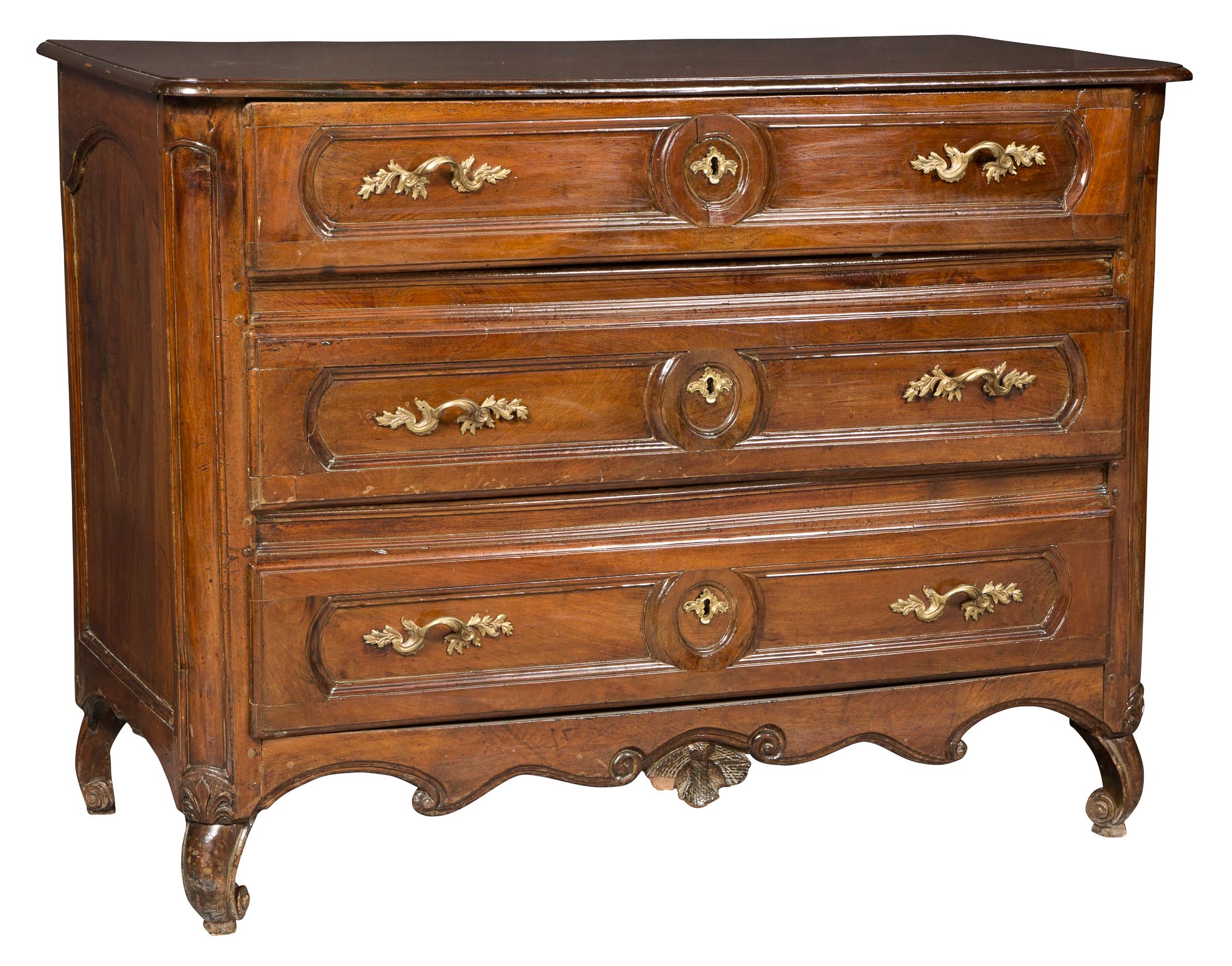 Lot image - French Provincial Walnut Commode