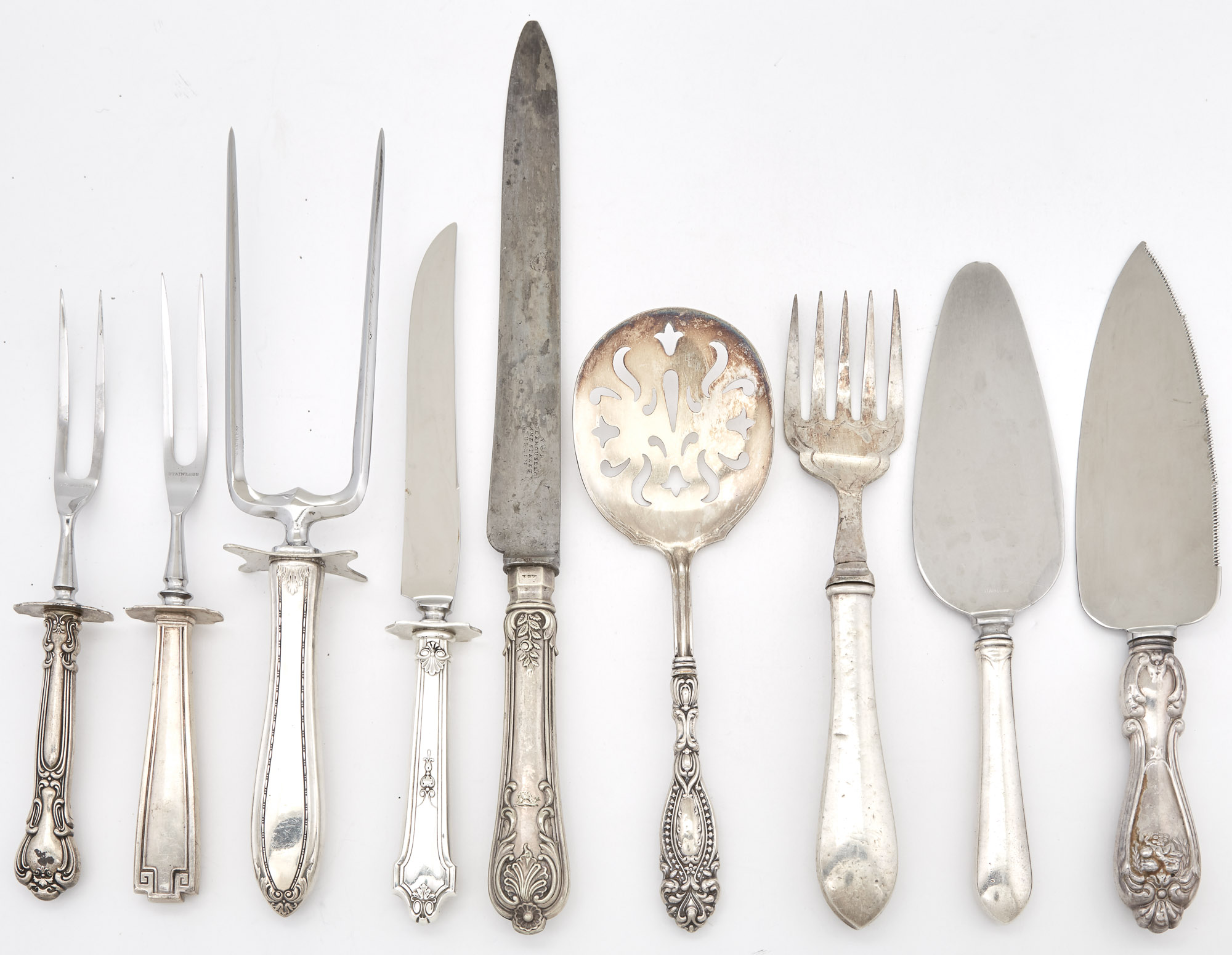Lot image - Miscellaneous Group of Sterling Silver Flatware