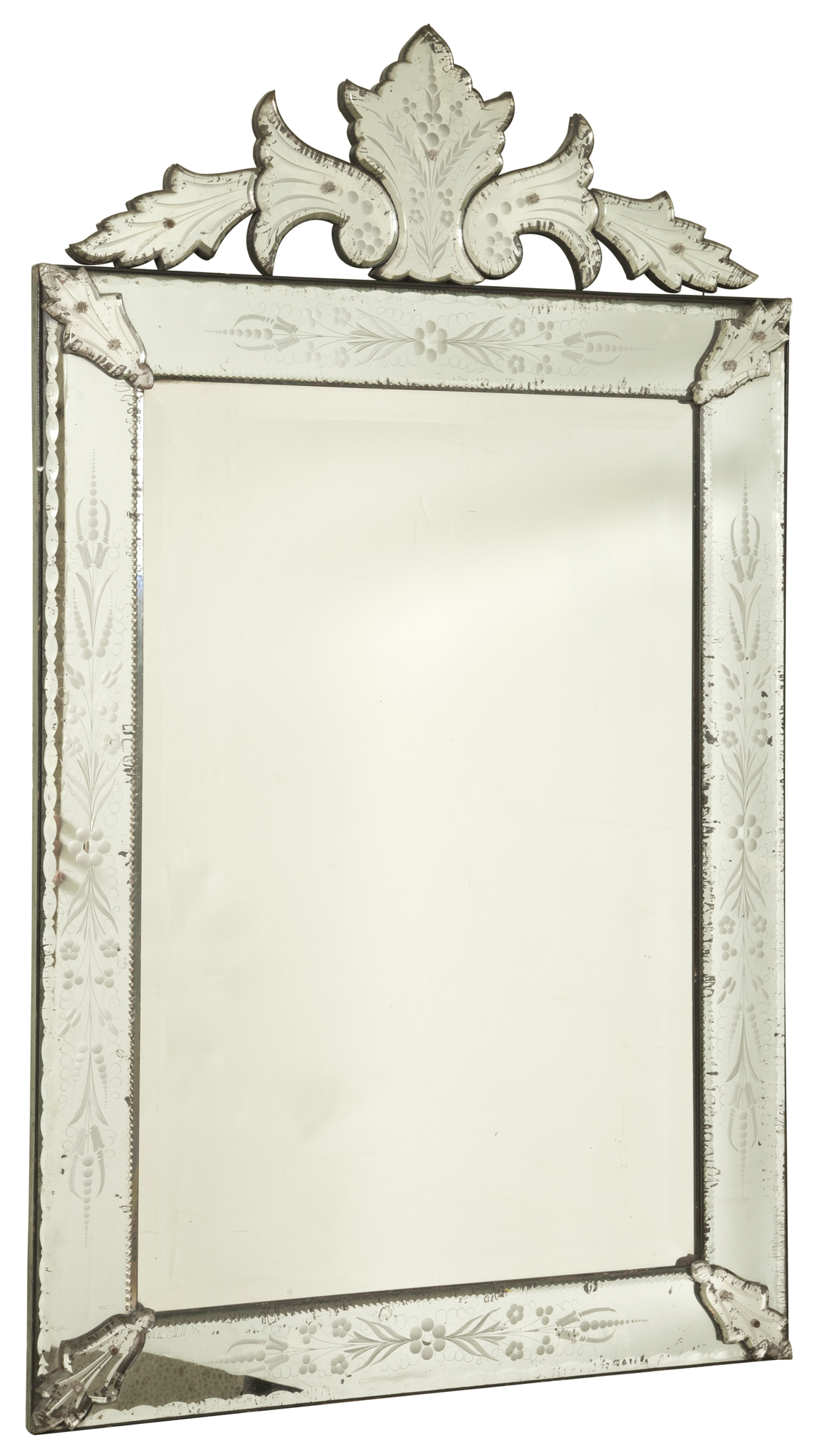 Lot image - Venetian Style Mirror-Framed Mirror