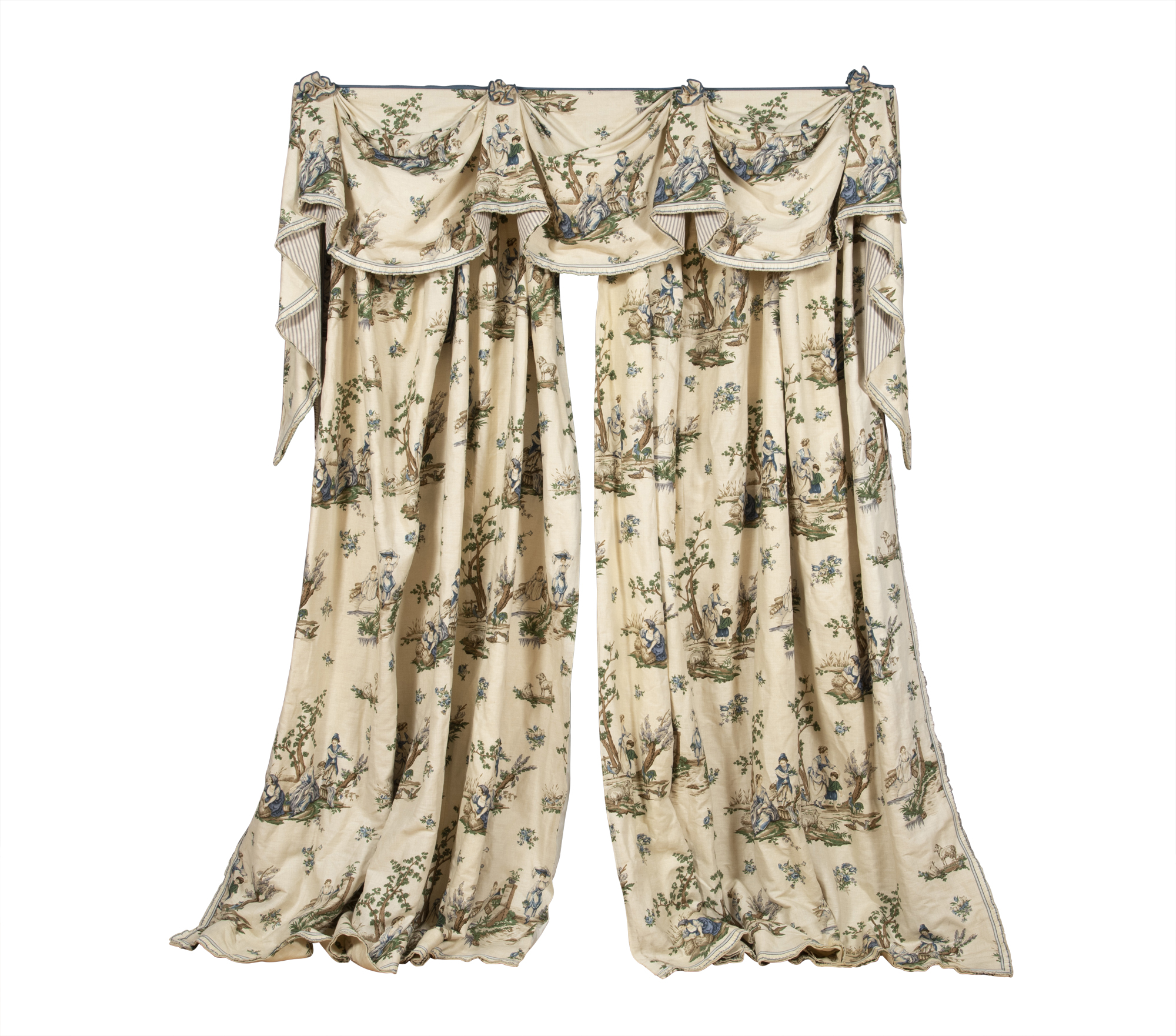 Lot image - Set of Schumacher Le Toile Du Marche Cream