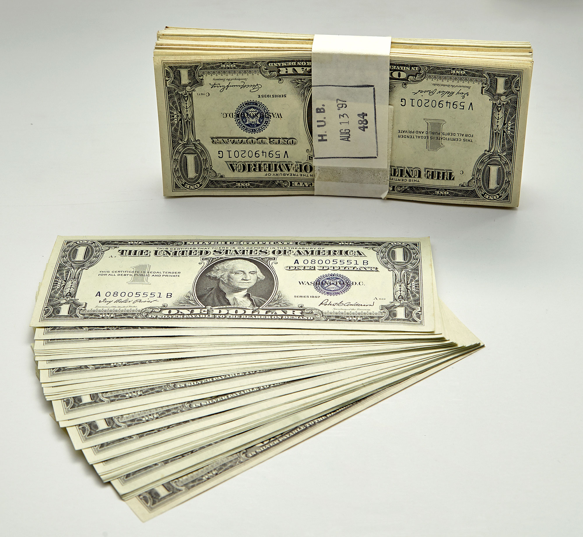 Lot image - United States $1 Silver Certificates