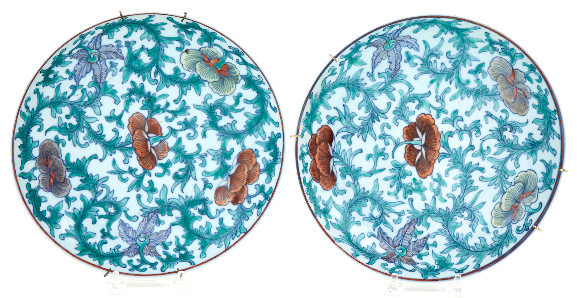 Lot image - Two Chinese Doucai Porcelain Dishes