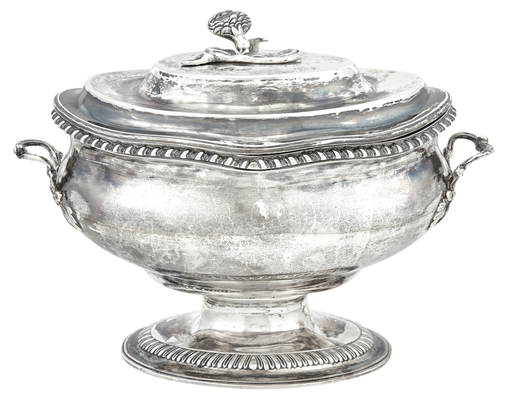 Lot image - George III Sterling Silver Covered Soup Tureen