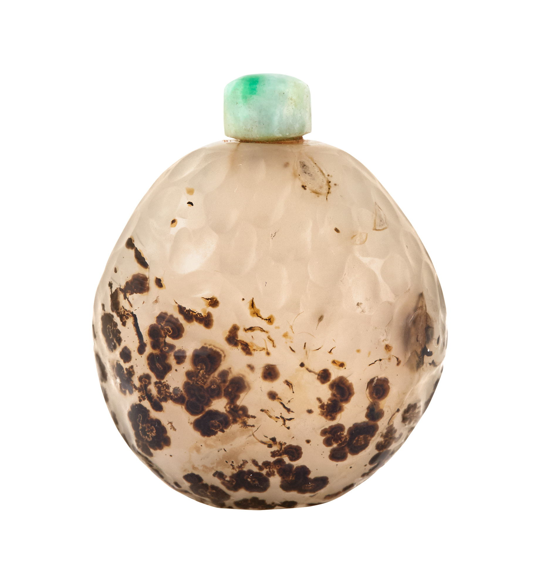 Lot image - Chinese Shadow Agate Snuff Bottle