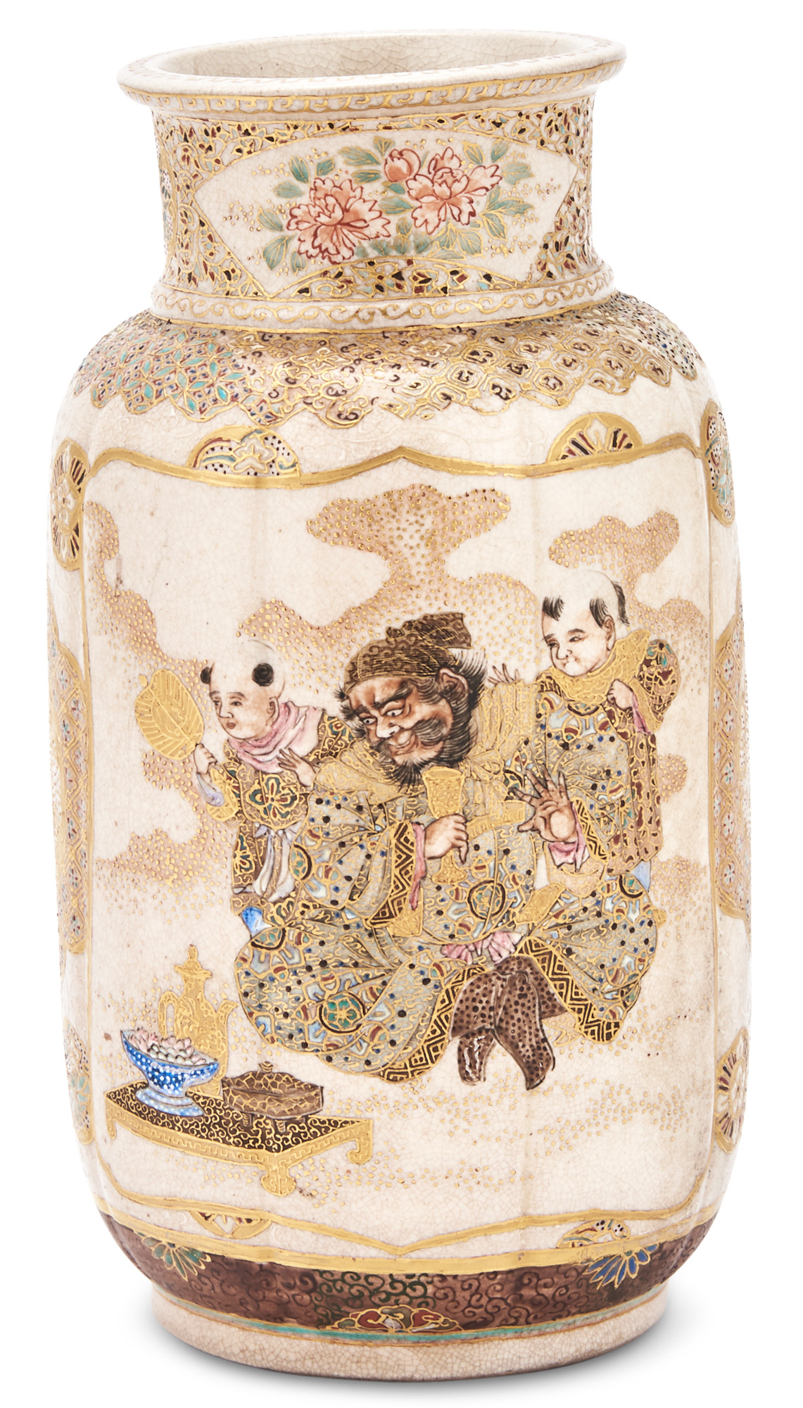 Lot image - A Japanese Satsuma Vase