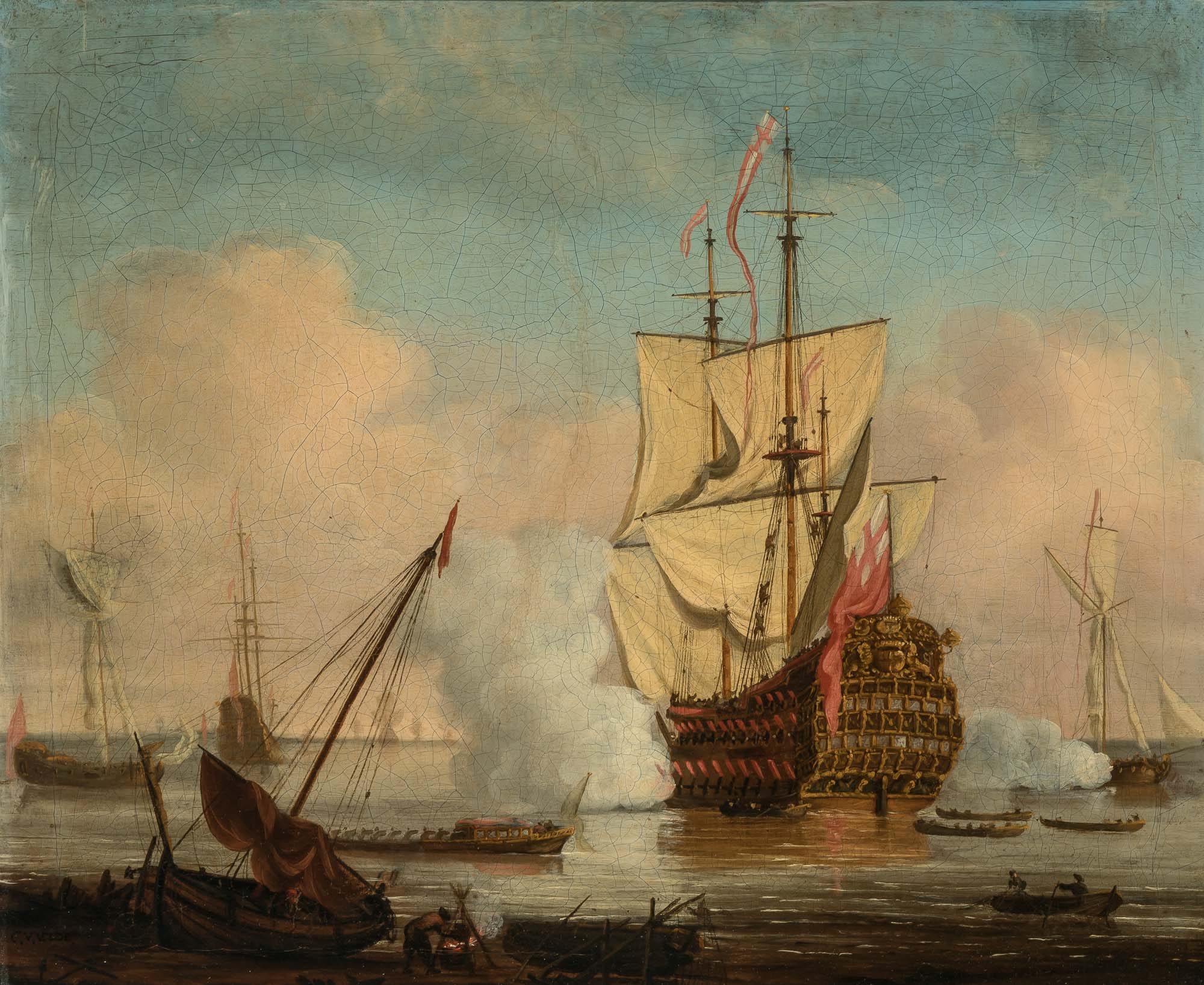 Lot image - Cornelis Van de Velde