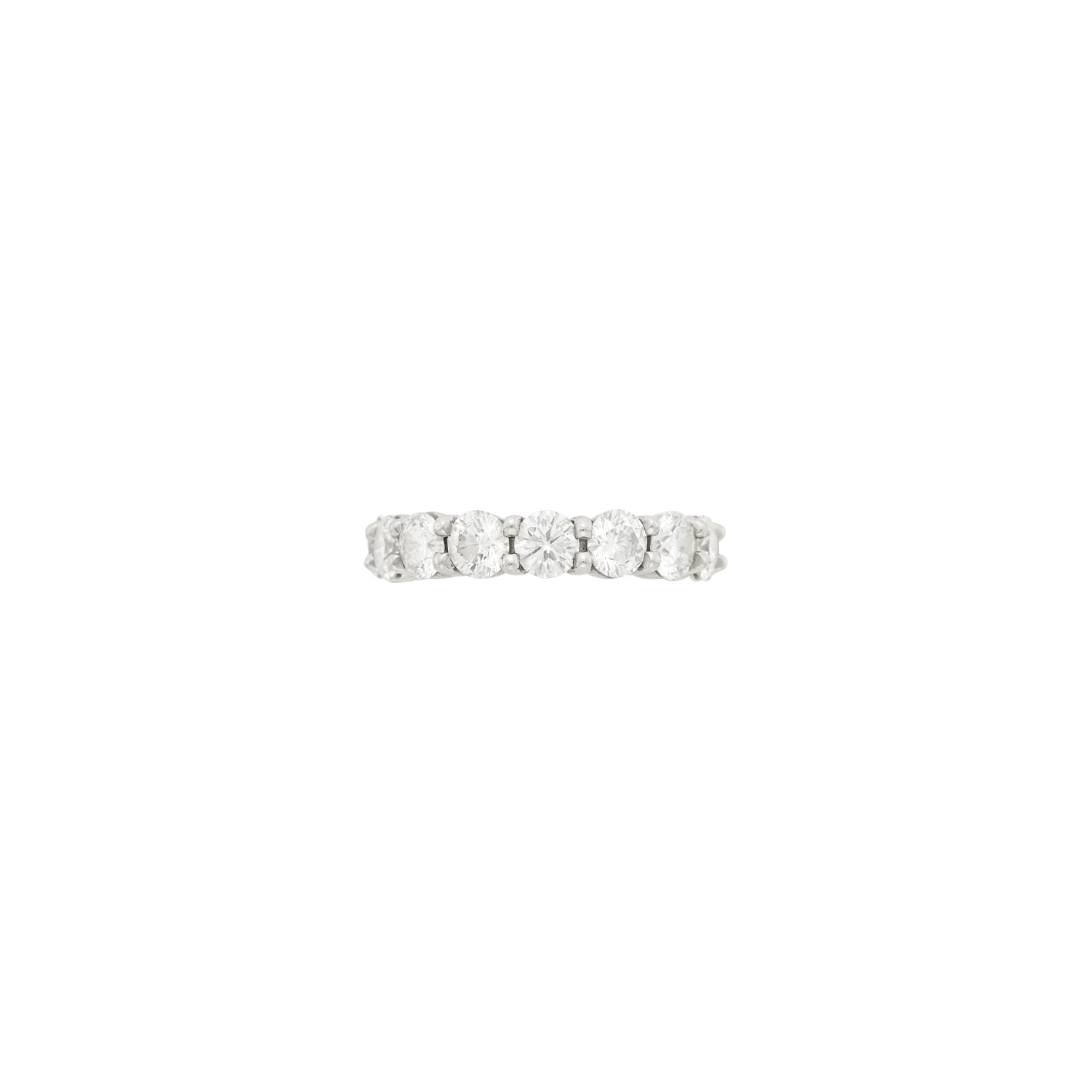 Lot image - Platinum and Diamond Band Ring