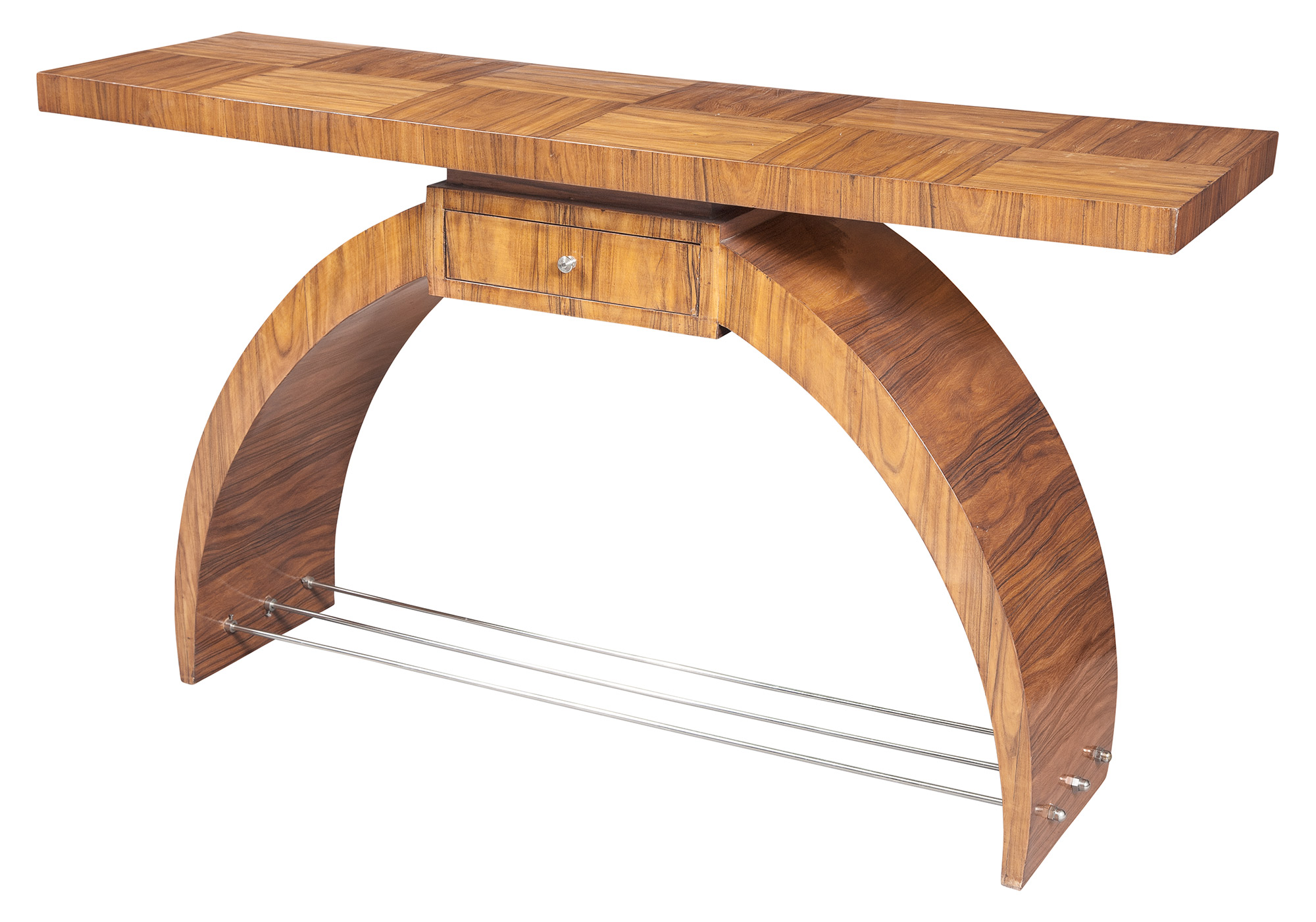 Lot image - Art Deco Walnut Console