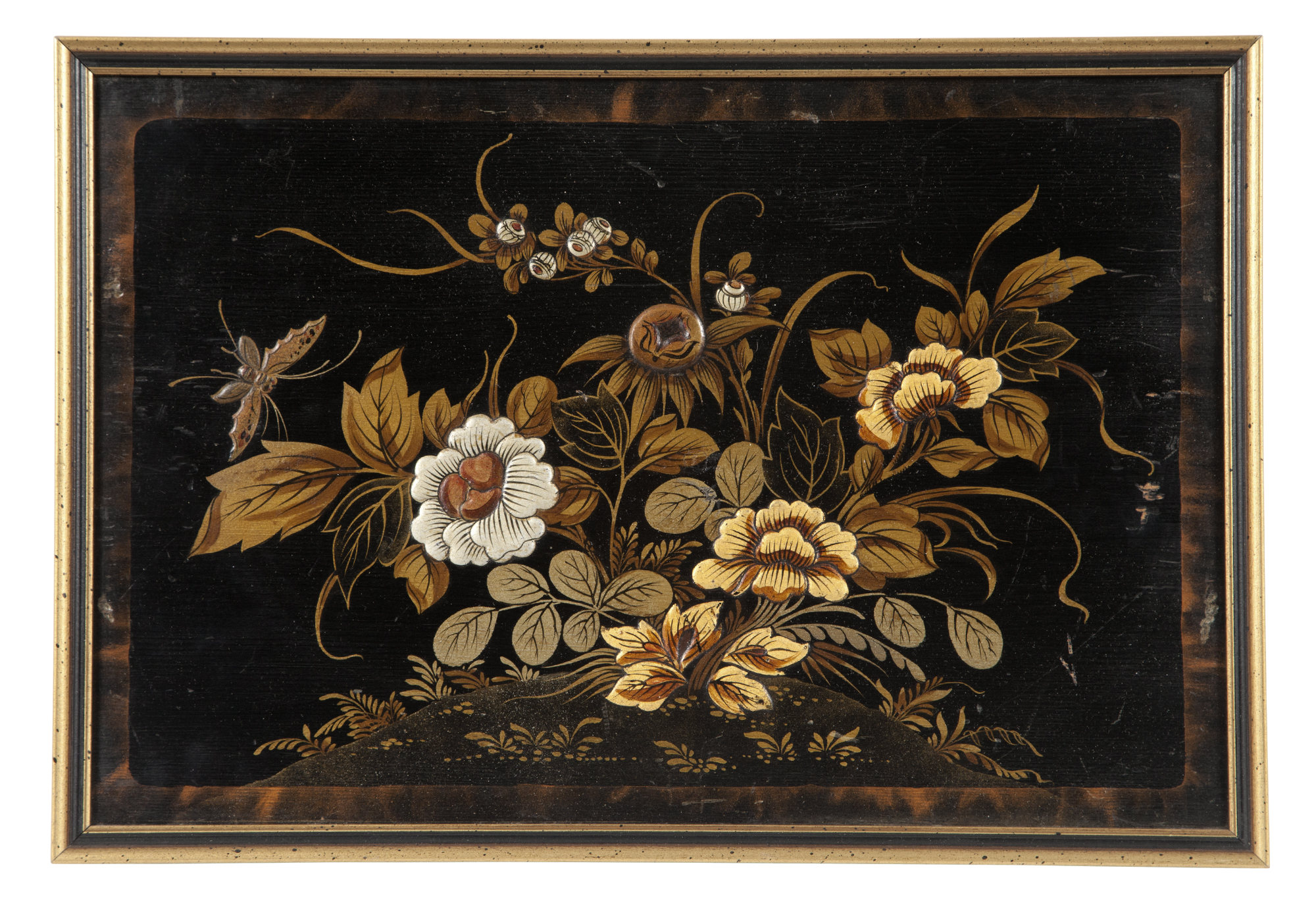 Lot image - Pair of Japanned Plaques